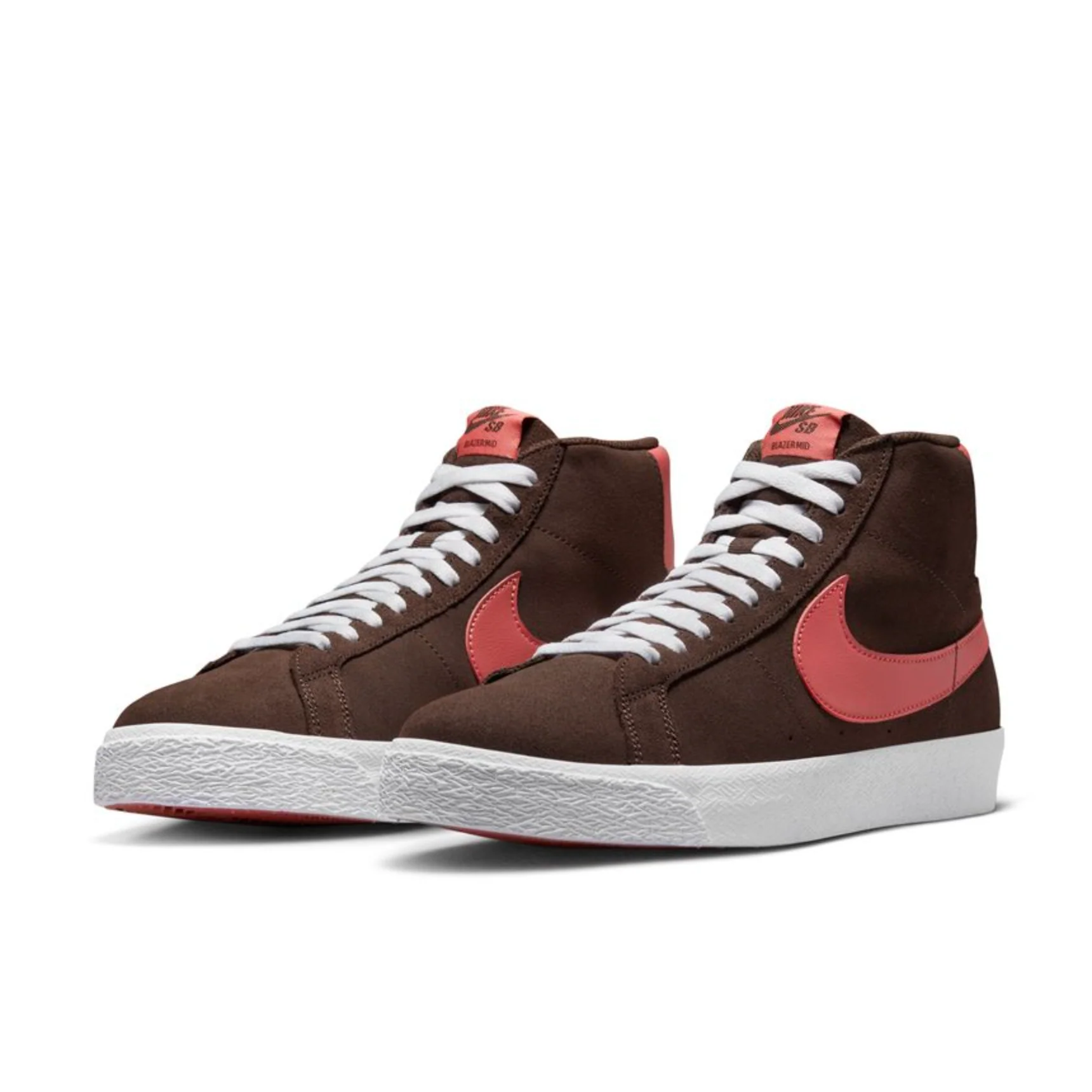 NIKE SB BLAZER MID BAROQUE BROWN / ADOBE / WHITE - Image 2