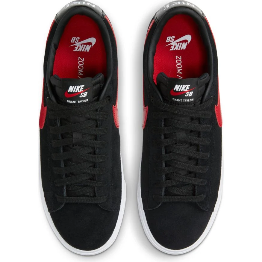 NIKE SB BLAZER LOW GT BLACK / UNIVERSITY RED - Image 3