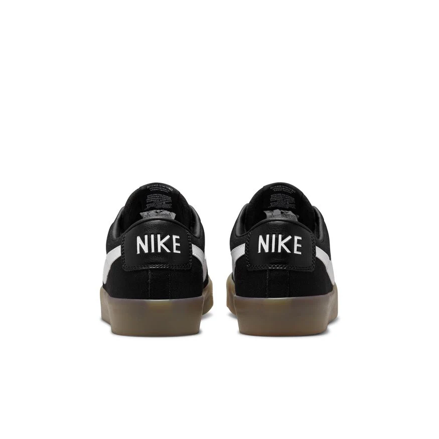 NIKE SB BLAZER LOW PRO GT BLACK / WHITE / GUM - Image 6