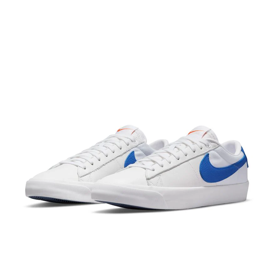 NIKE SB BLAZER LOW PRO GT ISO WHITE / VARSITY ROYAL - Image 5