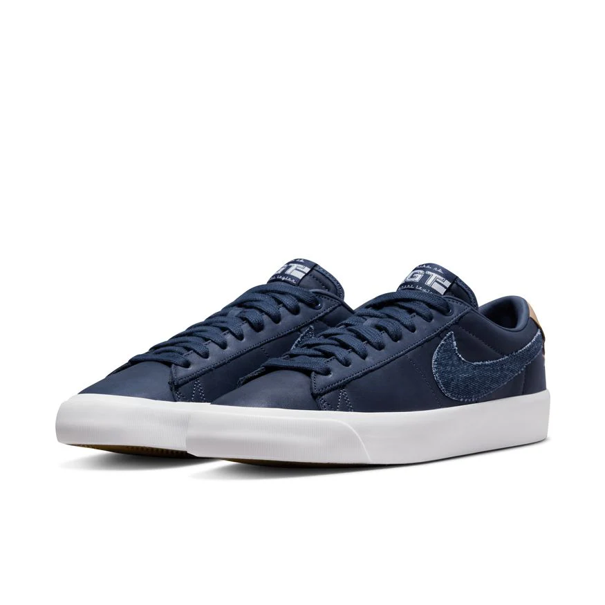 NIKE SB BLAZER LOW PRO GT MIDNIGHT NAVY / WHITE - Image 7