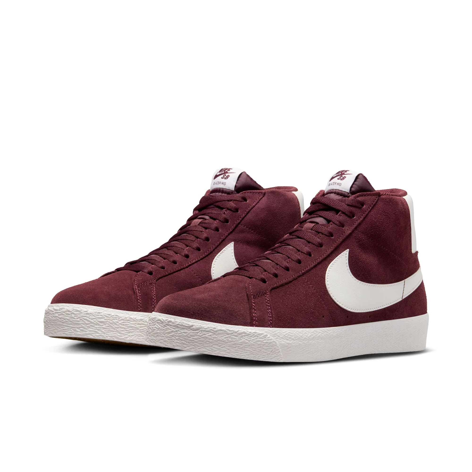NIKE SB BLAZER MID BURGUNDY CRUSH / SUMMIT WHITE - Image 5