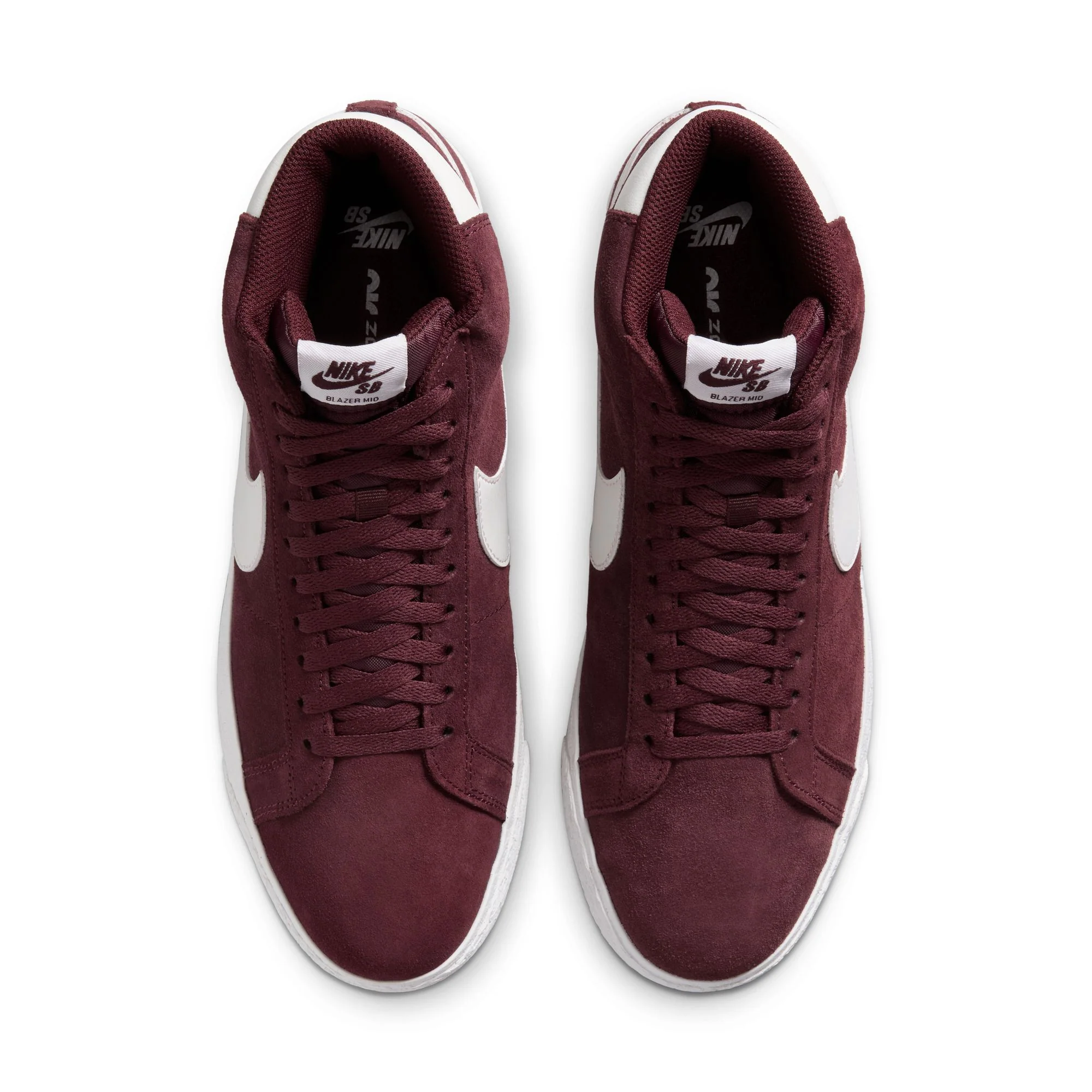 NIKE SB BLAZER MID BURGUNDY CRUSH / SUMMIT WHITE - Image 6