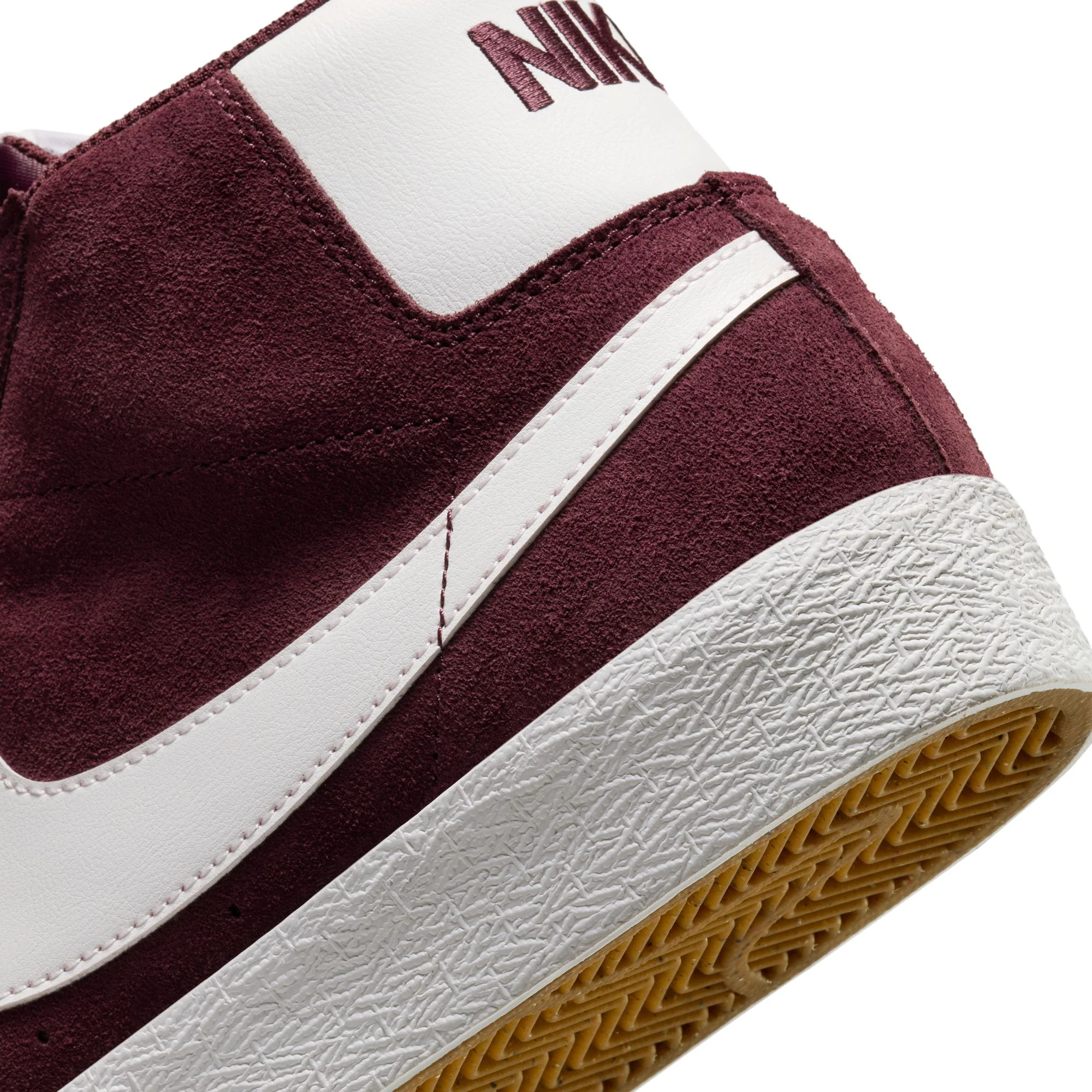 NIKE SB BLAZER MID BURGUNDY CRUSH / SUMMIT WHITE - Image 8