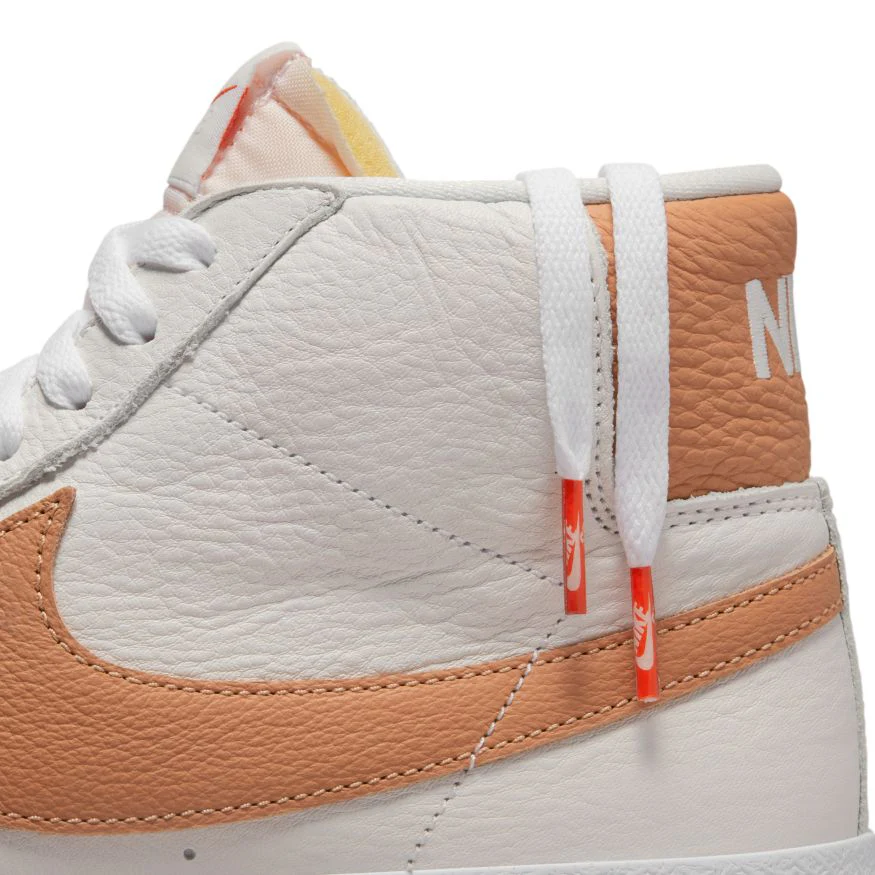 NIKE SB BLAZER MID ORANGE LABEL WHITE / LT COGNAC - Image 2
