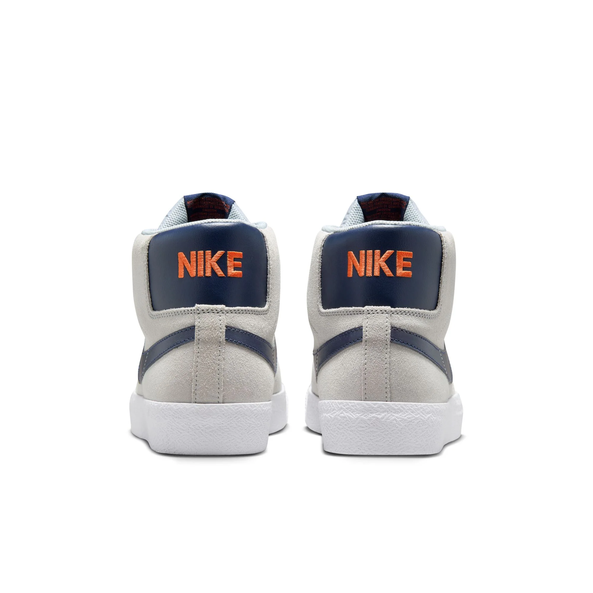 NIKE SB BLAZER MID WOLF GREY / MIDNIGHT NAVY - Image 4