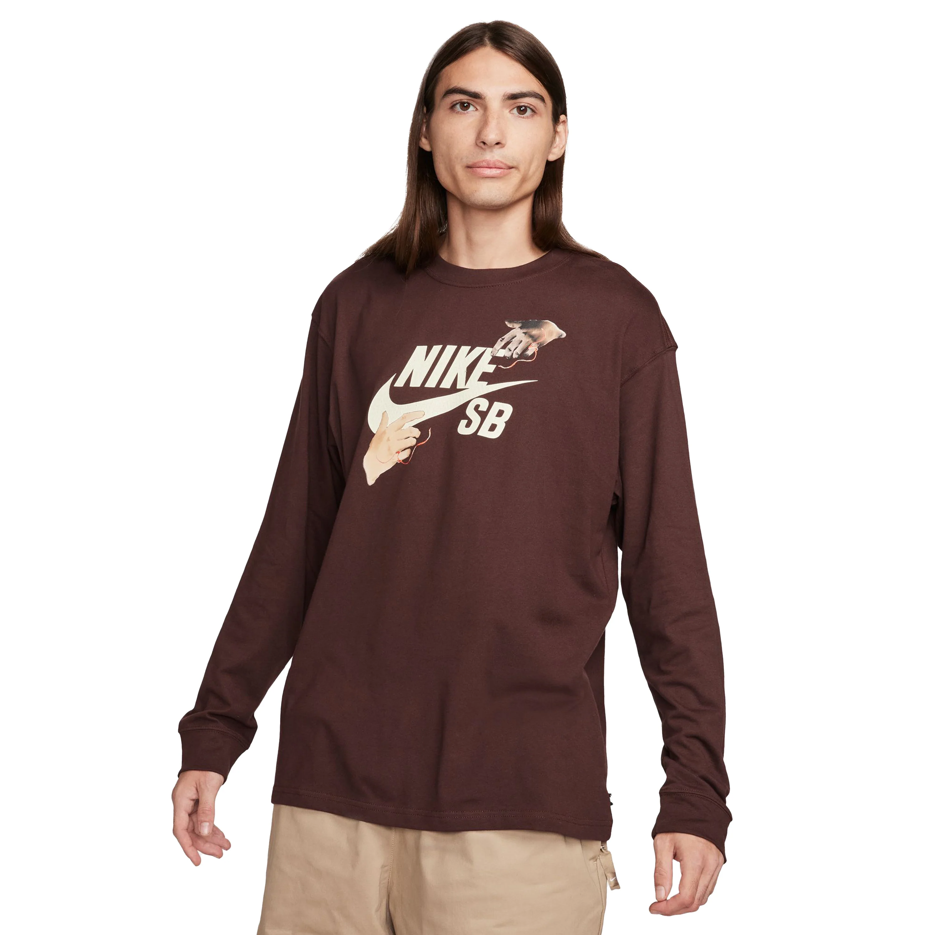 NIKE SB 'CITY OF LOVE' LS SKATE TEE EARTH