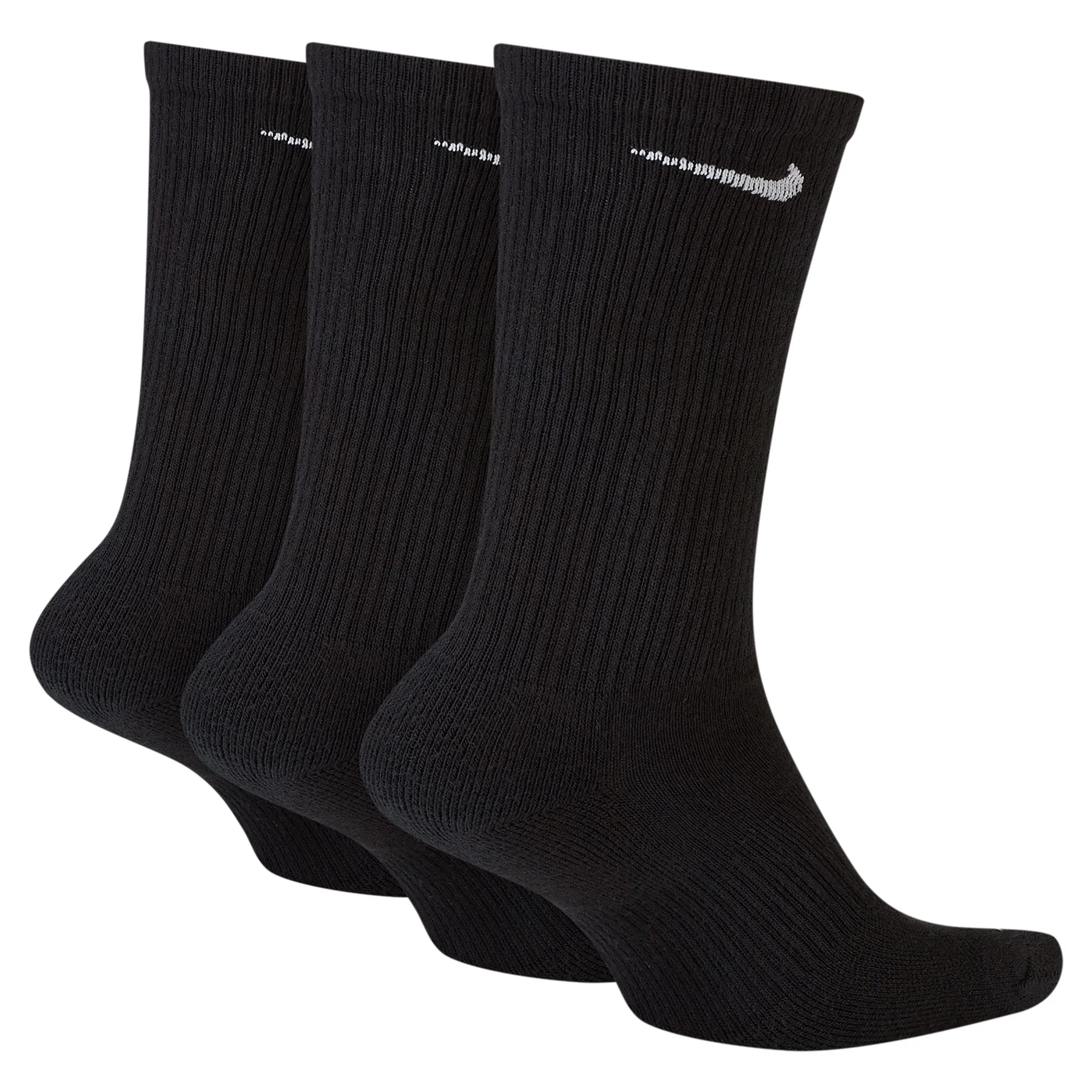 NIKE EVERYDAY CREW SOCKS 3PACK BLACK LARGE - Image 2