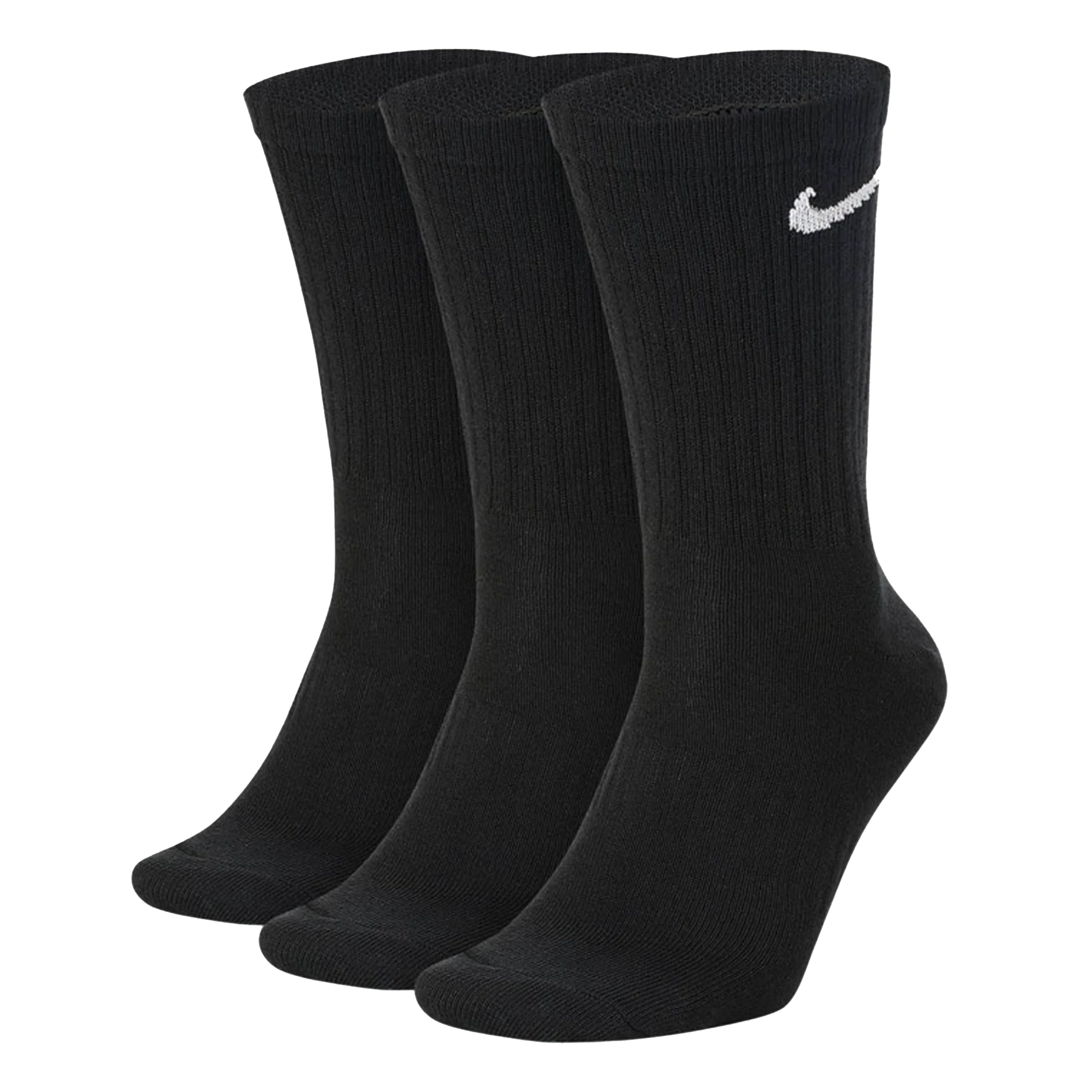 NIKE EVERYDAY CREW SOCKS 3PACK BLACK LARGE - Image 3