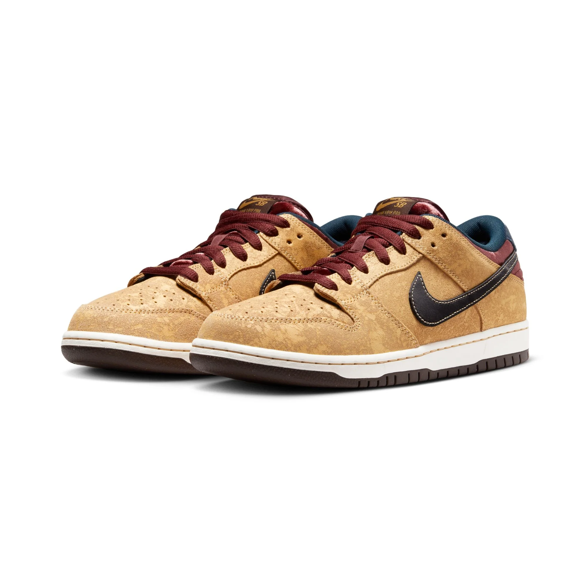 NIKE SB DUNK LOW PRO CELESTIAL GOLD/BLACK-DARK TEAM RED - Image 5