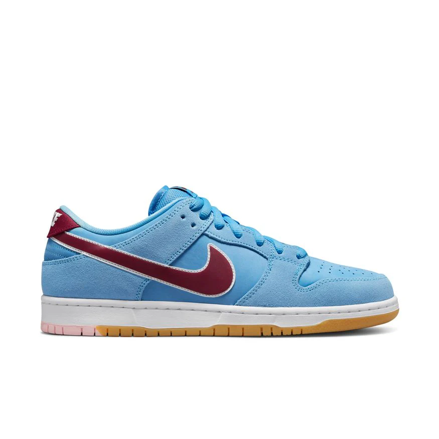 NIKE SB DUNK LOW PRO "PHILLIES" VALOR BLUE/TEAM MAROON/WHITE