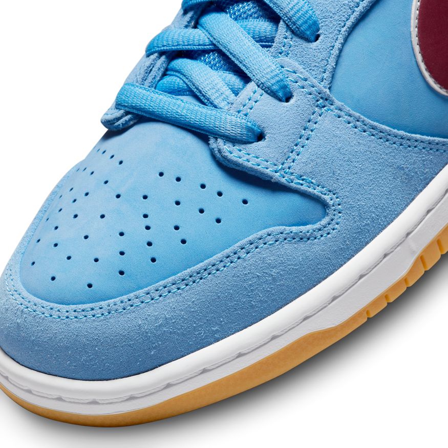 NIKE SB DUNK LOW PRO "PHILLIES" VALOR BLUE/TEAM MAROON/WHITE - Image 2