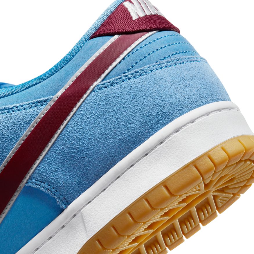 NIKE SB DUNK LOW PRO "PHILLIES" VALOR BLUE/TEAM MAROON/WHITE - Image 4