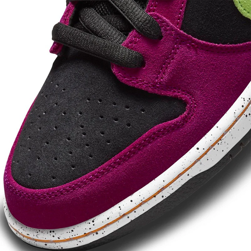 NIKE SB DUNK LOW PRO RED PLUM / CITRON-BLACK - Image 4