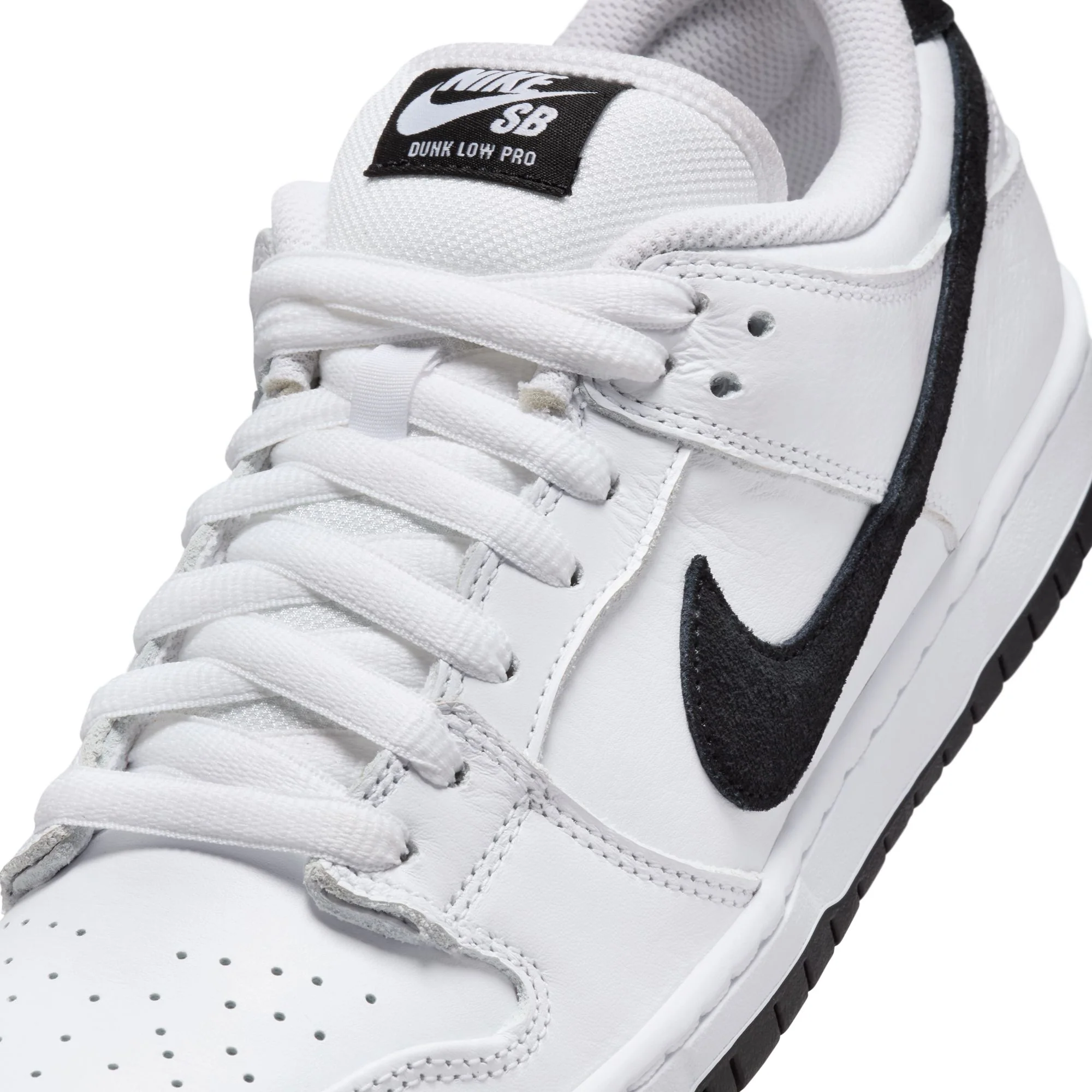 NIKE SB DUNK LOW PRO WHITE / BLACK-WHITE-BLACK - Image 7