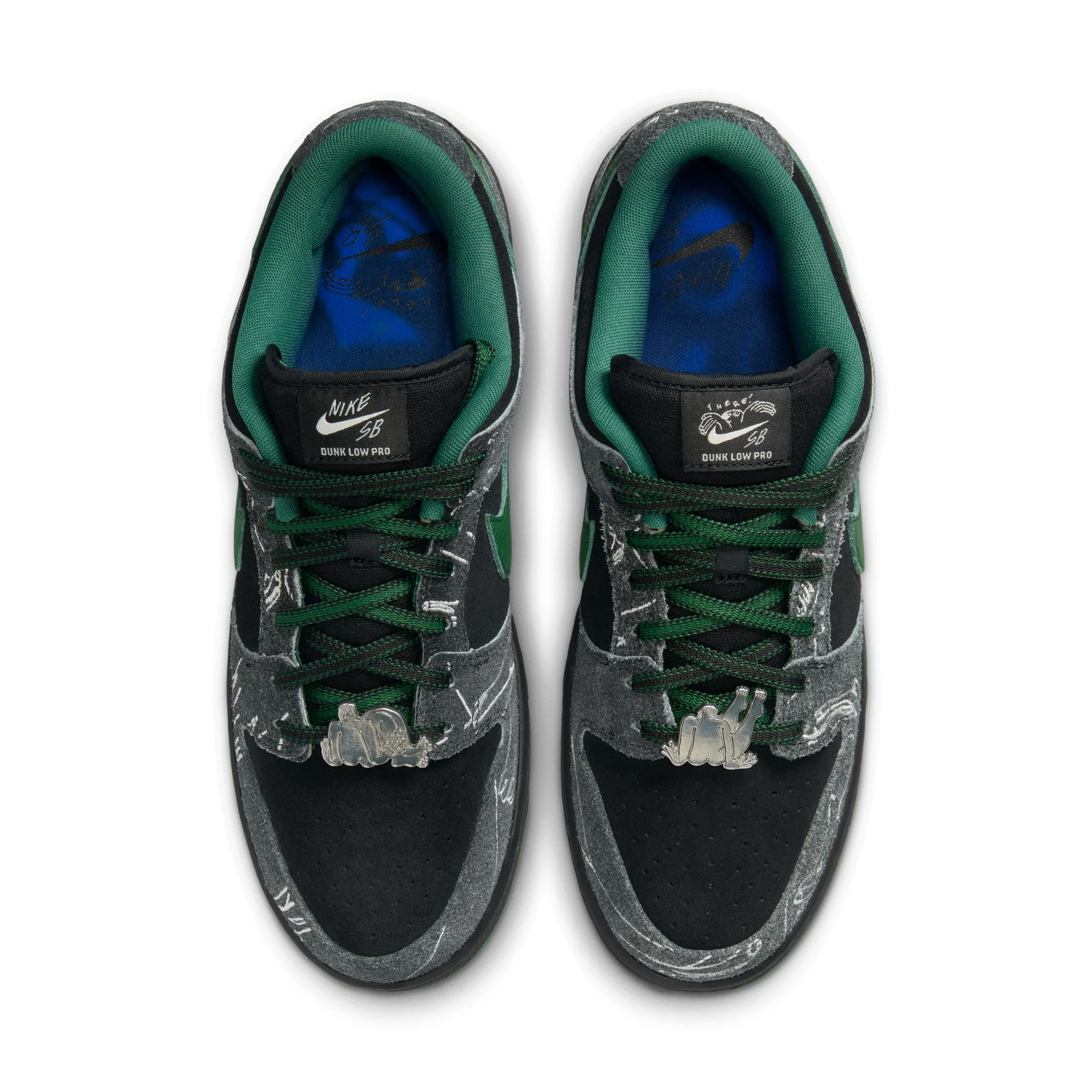 NIKE SB DUNK LOW X THERE BLACK/GORGE GREEN-SUMMIT WHITE - Image 5