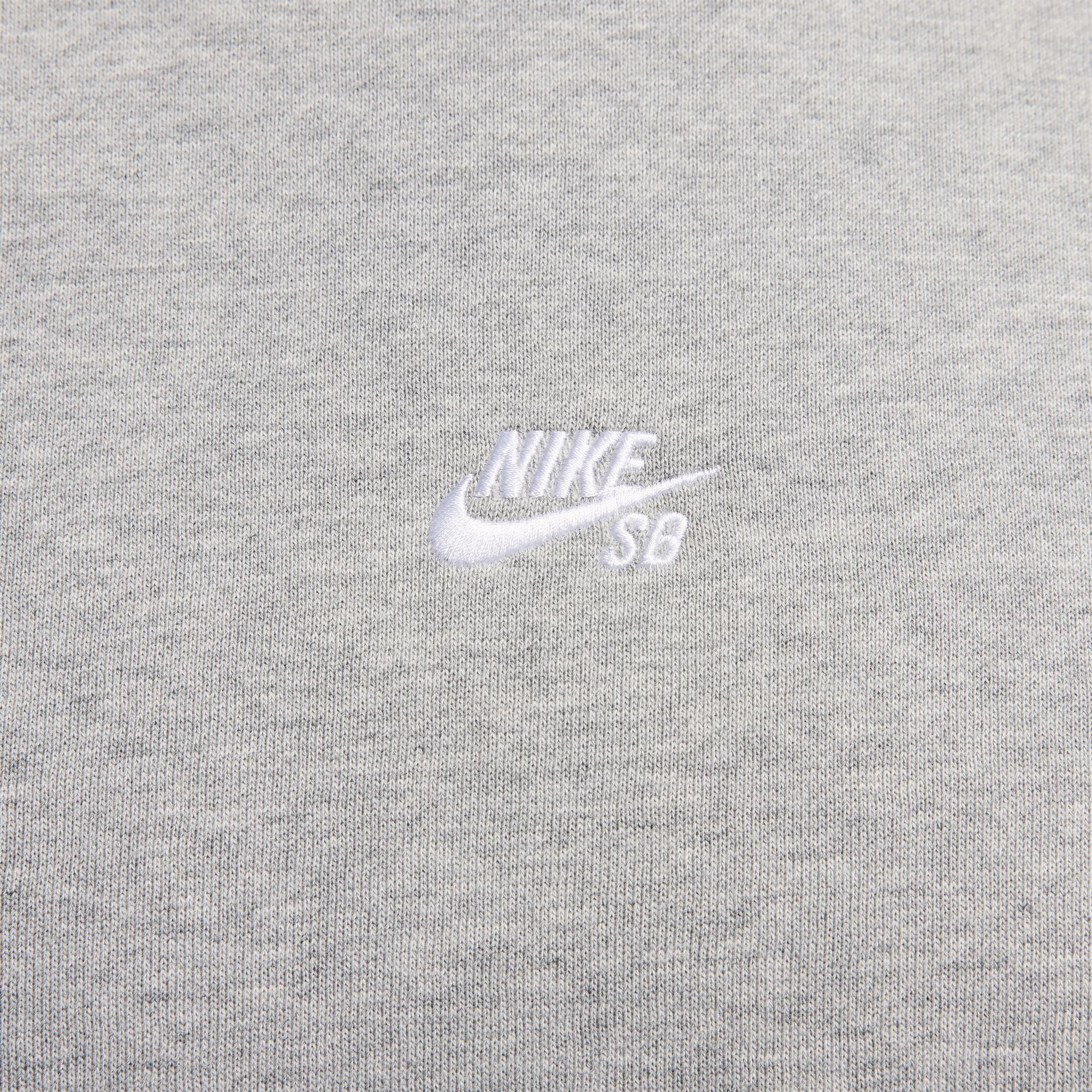 NIKE SB ESSENTIALS LOGO FLEECE SKATE CREW GREY - Image 3