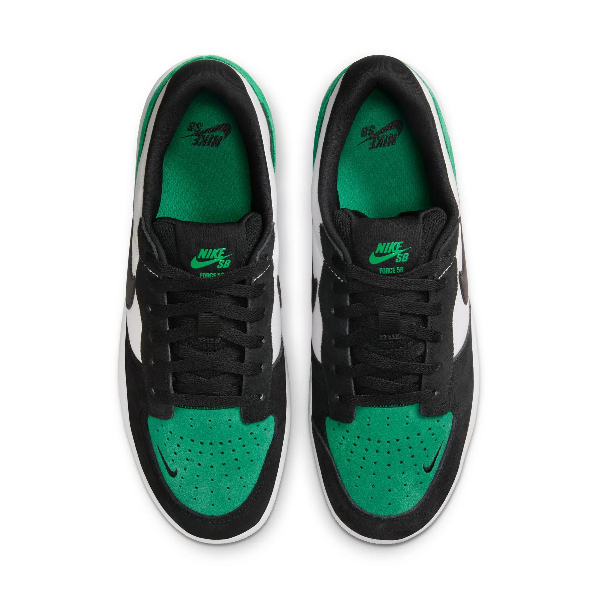 NIKE SB FORCE 58 WHITE / BLACK-STADIUM GREEN-WHITE - Image 4