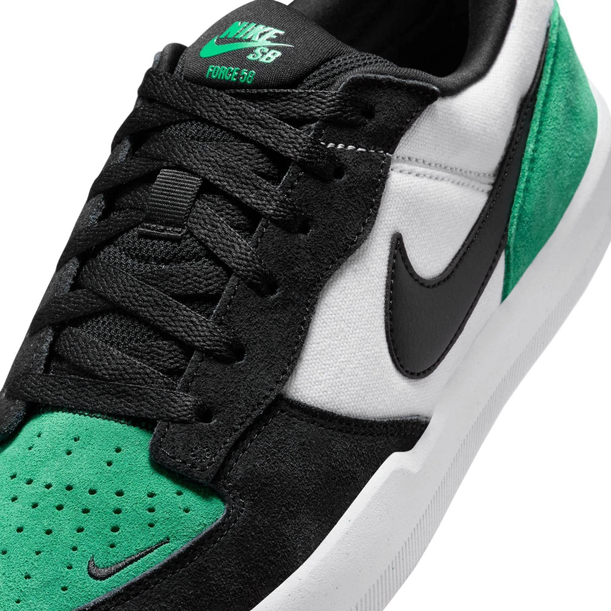 NIKE SB FORCE 58 WHITE / BLACK-STADIUM GREEN-WHITE - Image 7
