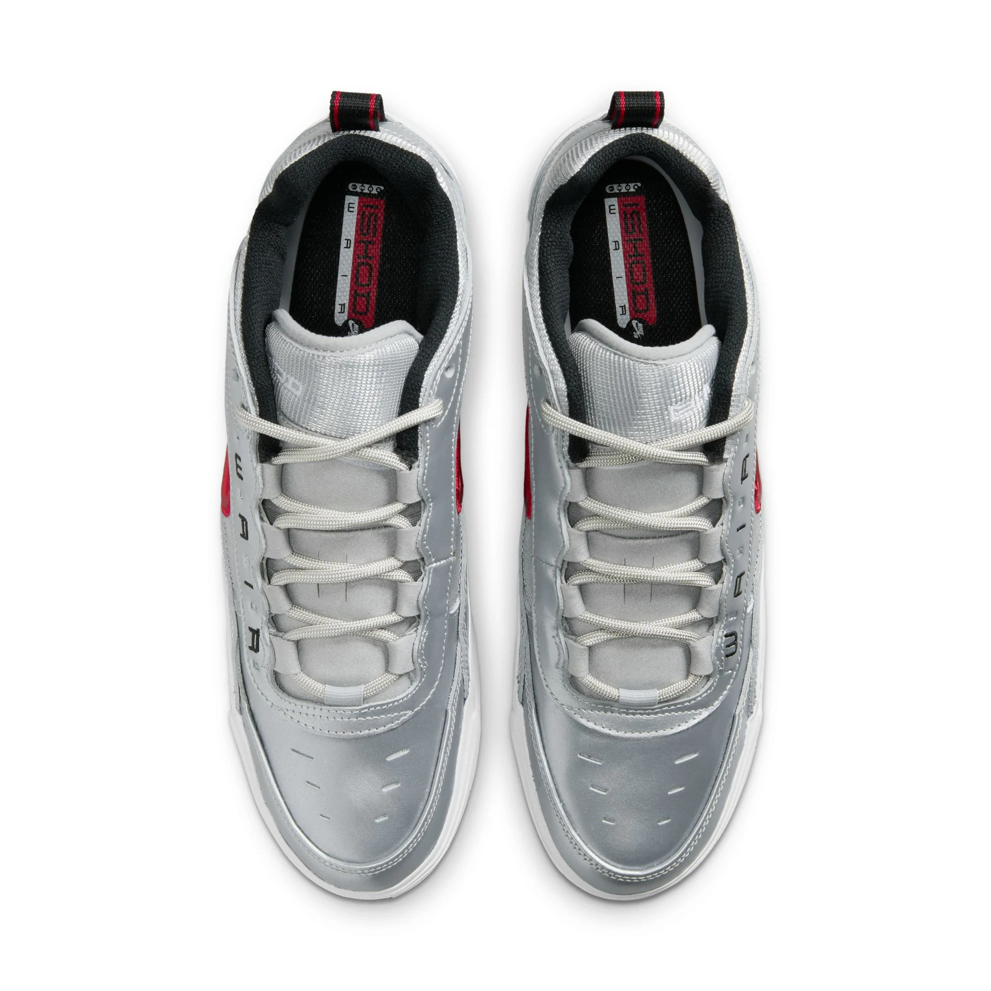 NIKE SB ISHOD 2 AIR MAX METALLIC SILVER / VARSITY RED - Image 5
