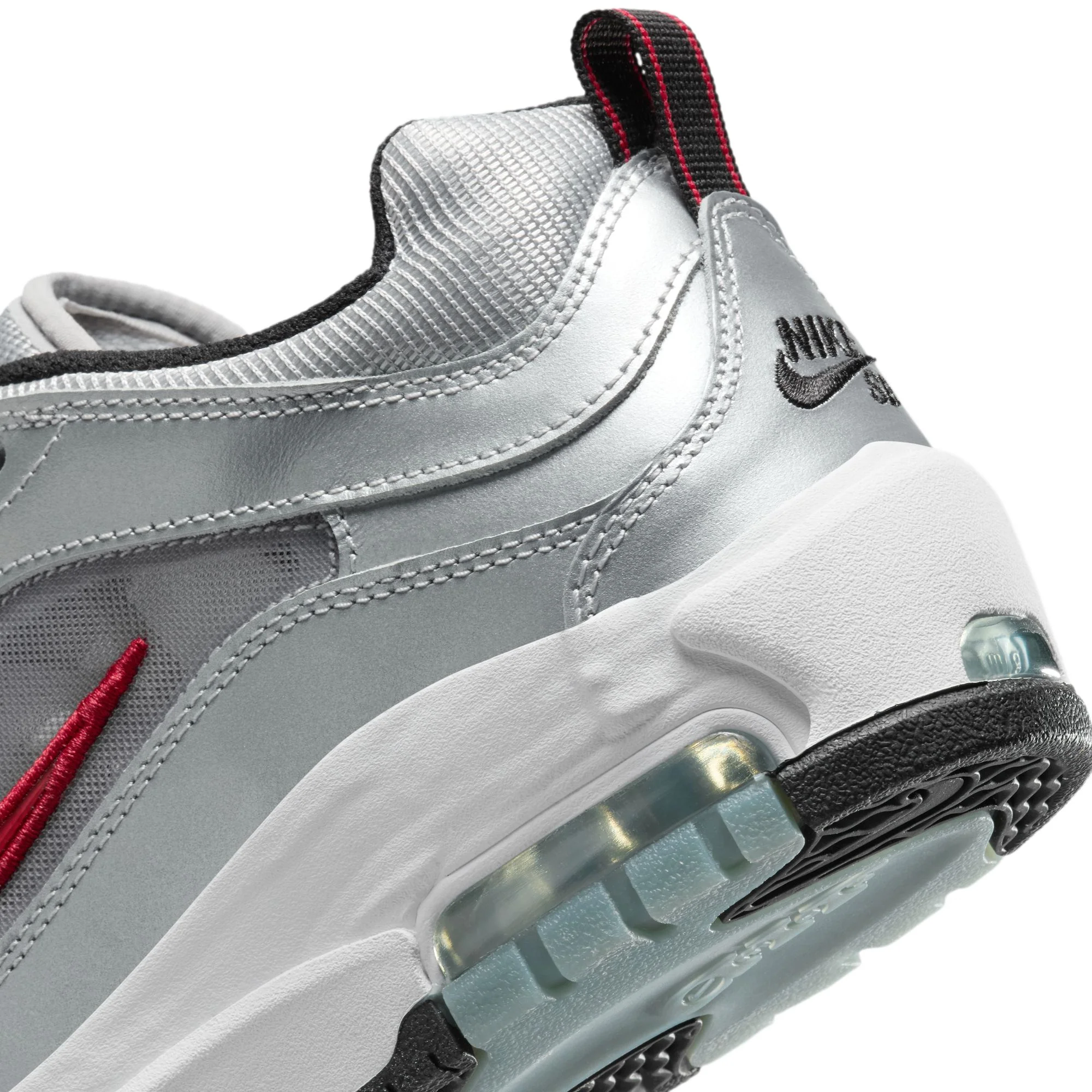 NIKE SB ISHOD 2 AIR MAX METALLIC SILVER / VARSITY RED - Image 7