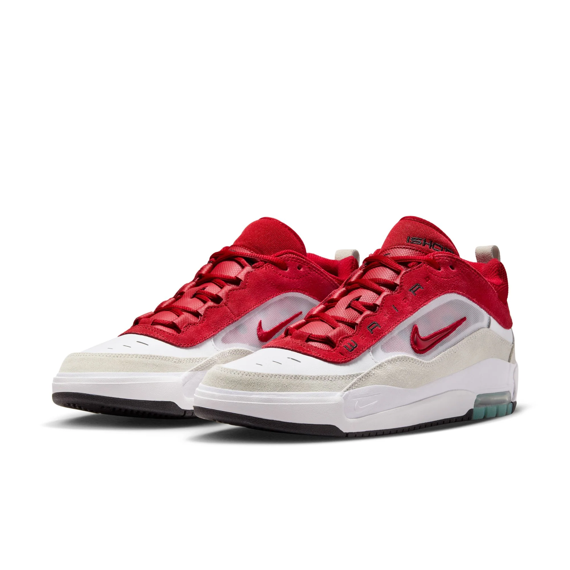 NIKE SB ISHOD 2 AIR MAX WHITE / VARSITY RED-SUMMIT WHITE - Image 2