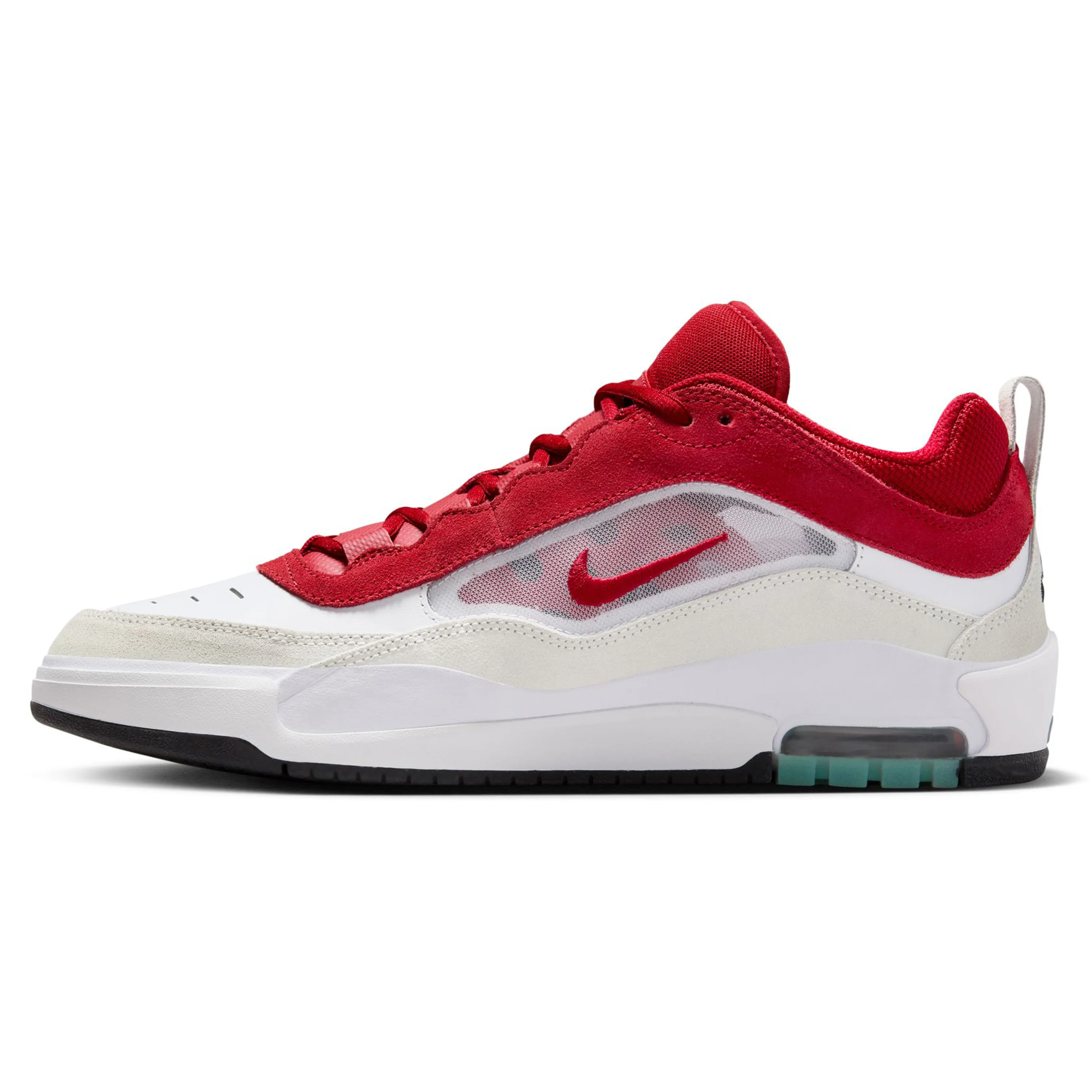 NIKE SB ISHOD 2 AIR MAX WHITE / VARSITY RED-SUMMIT WHITE - Image 5