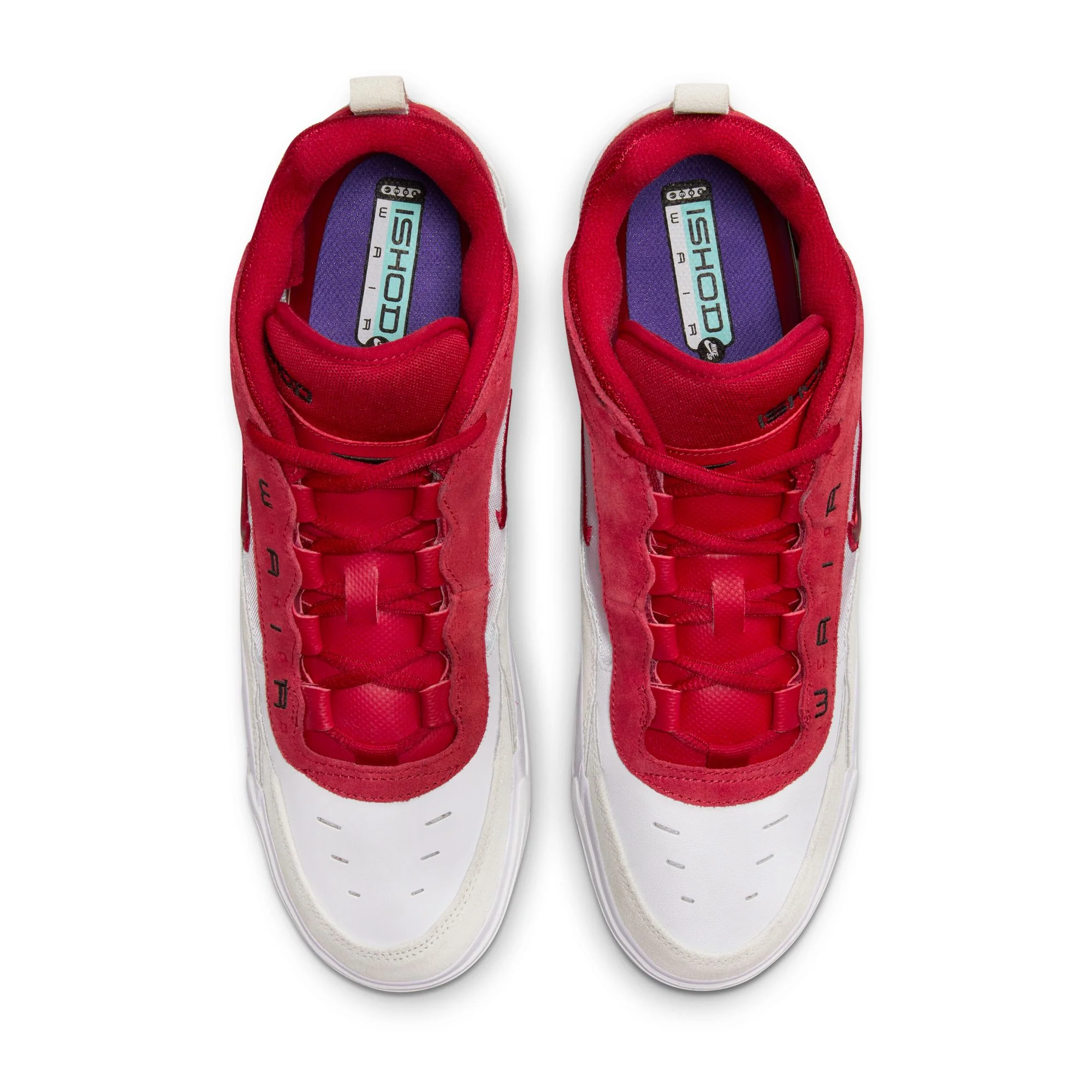 NIKE SB ISHOD 2 AIR MAX WHITE / VARSITY RED-SUMMIT WHITE - Image 7