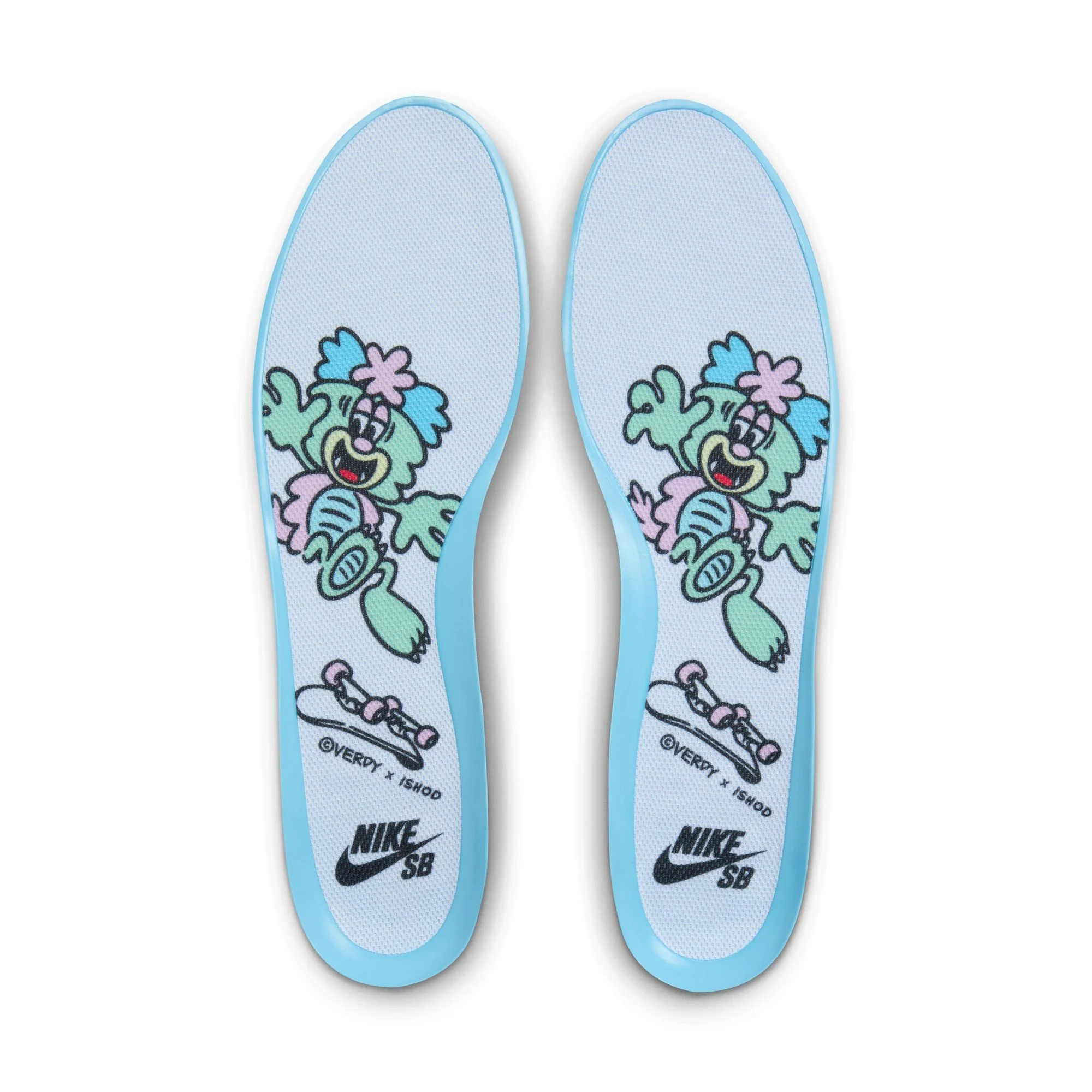 NIKE SB ISHOD 2 VERDY AIR MAX BLUE GAZE / LT ARCTIC PINK-ENAMEL GREEN - Image 8