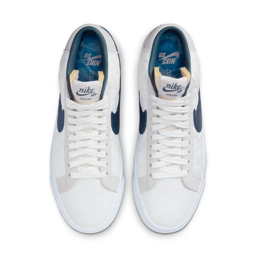 NIKE SB KOSTON BLAZER MID SUMMIT WHITE / NIGHTSHADE-WHITE - Image 6