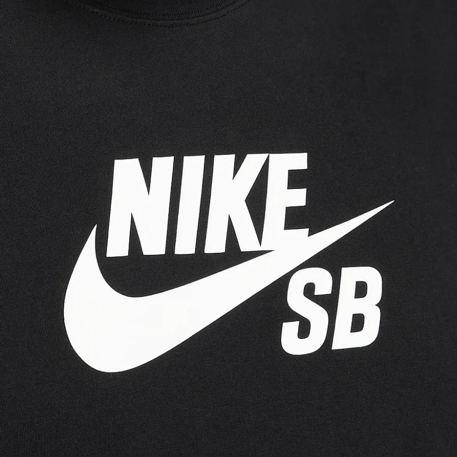 NIKE SB LOGO SKATE TEE BLACK - Image 2