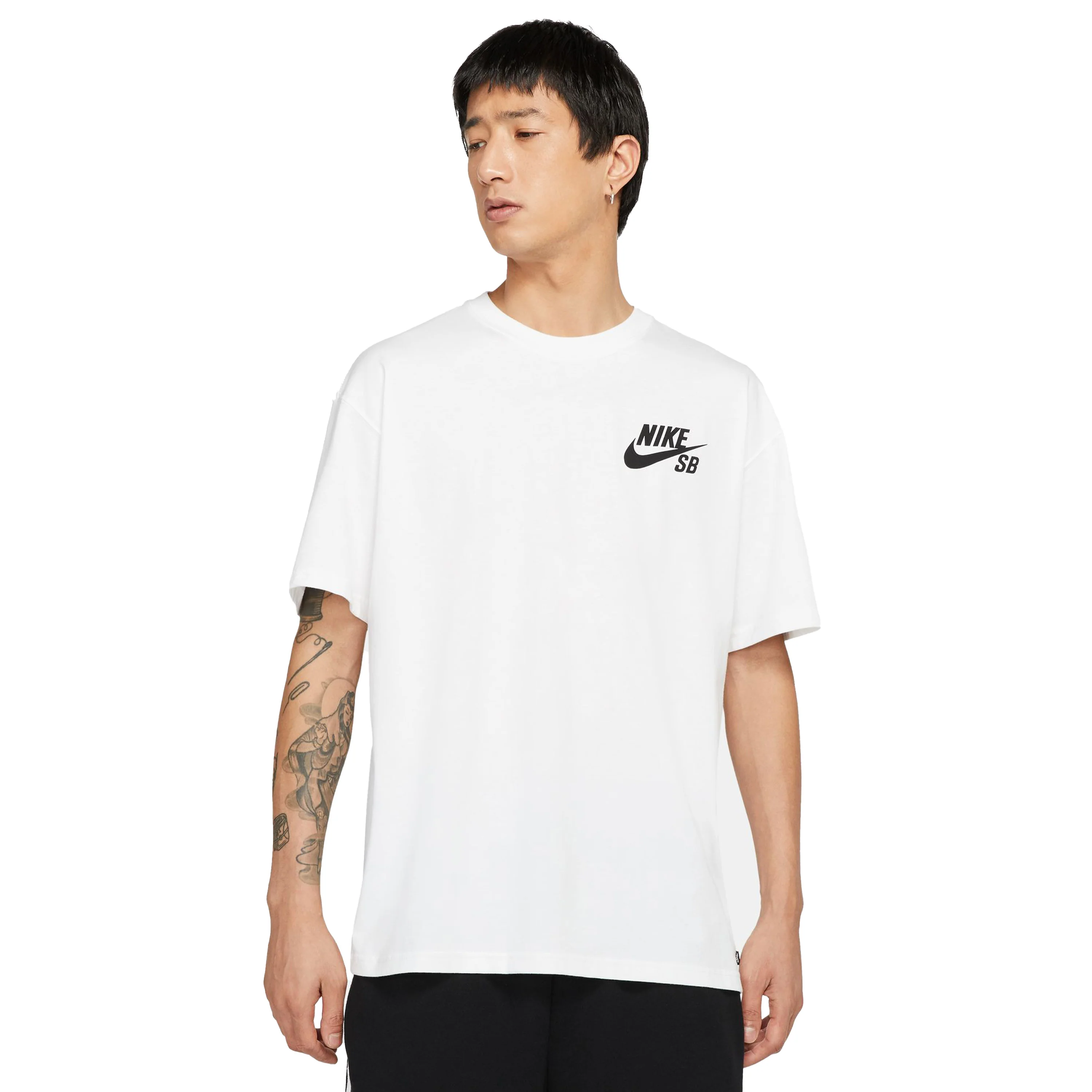 NIKE SB LOGO SKATE TEE WHITE
