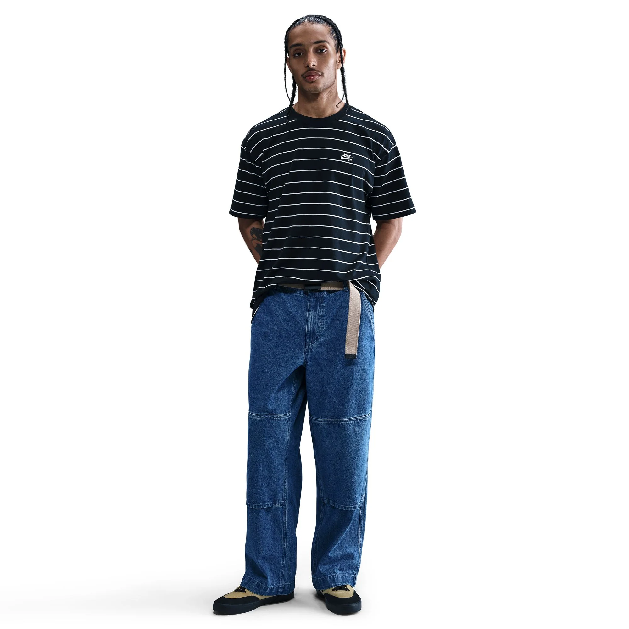 NIKE SB LOOSE DOUBLE-KNEE DENIM SKATE PANTS - Image 5