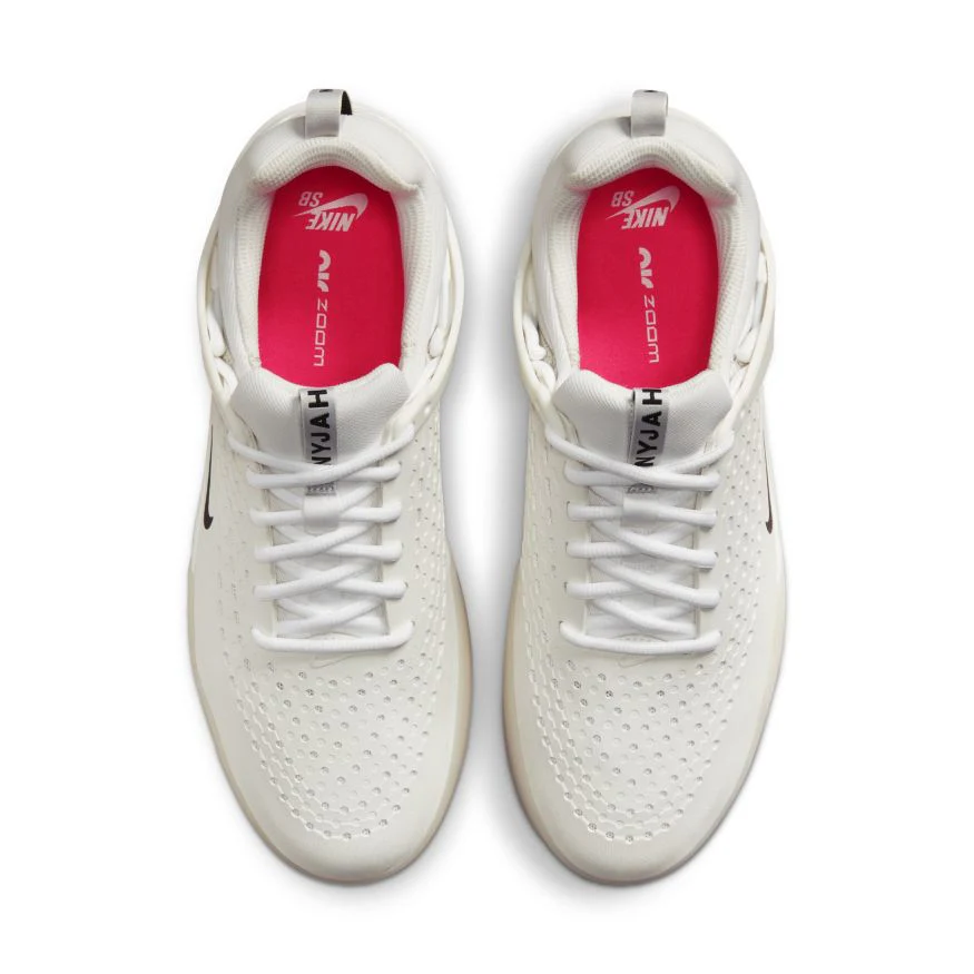 NIKE SB NYJAH 3 WHITE / WHITE / HYPER PINK - Image 5