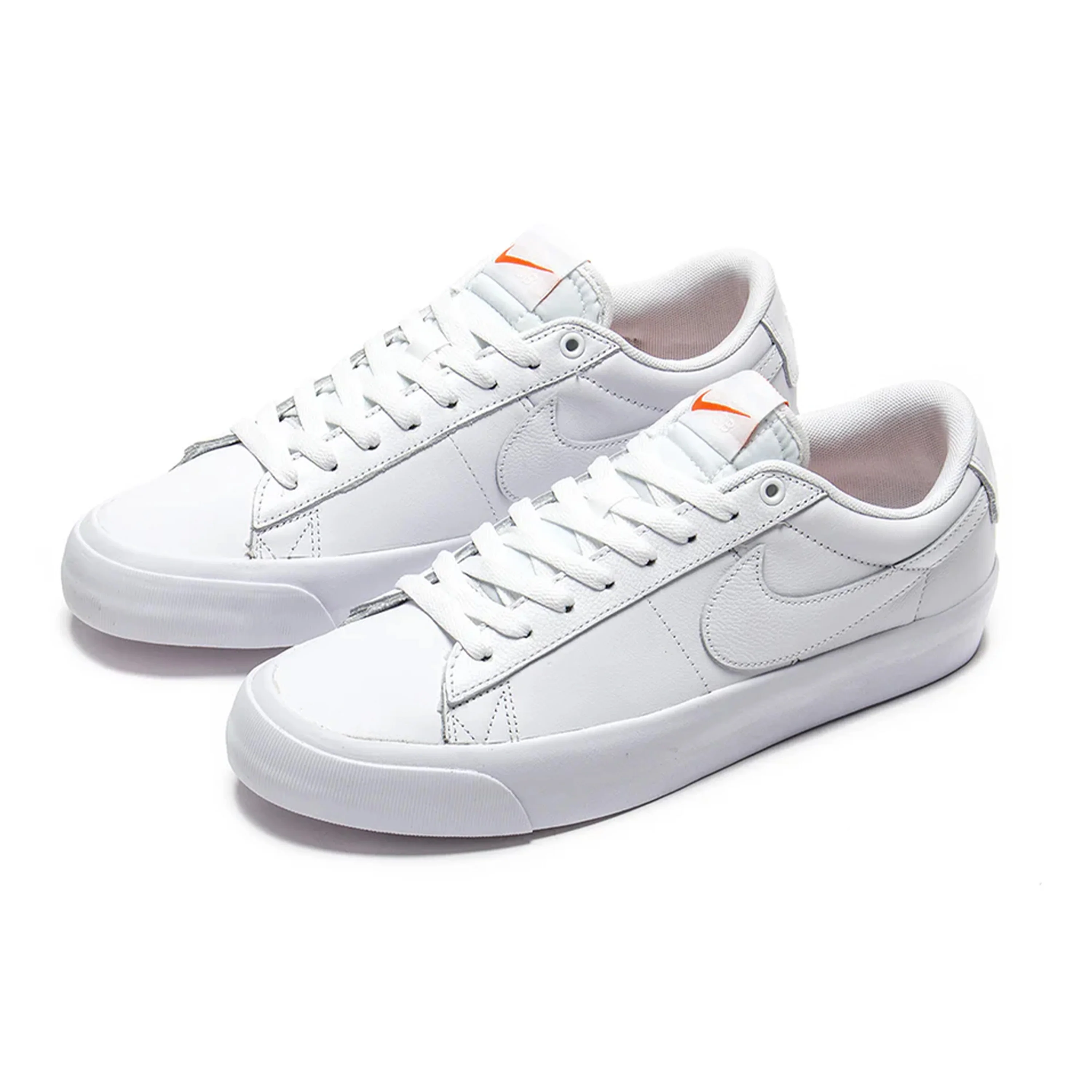 NIKE SB ORANGE LABEL BLAZER LOW PRO GT ISO WHITE / WHITE-WHITE-WHITE - Image 2
