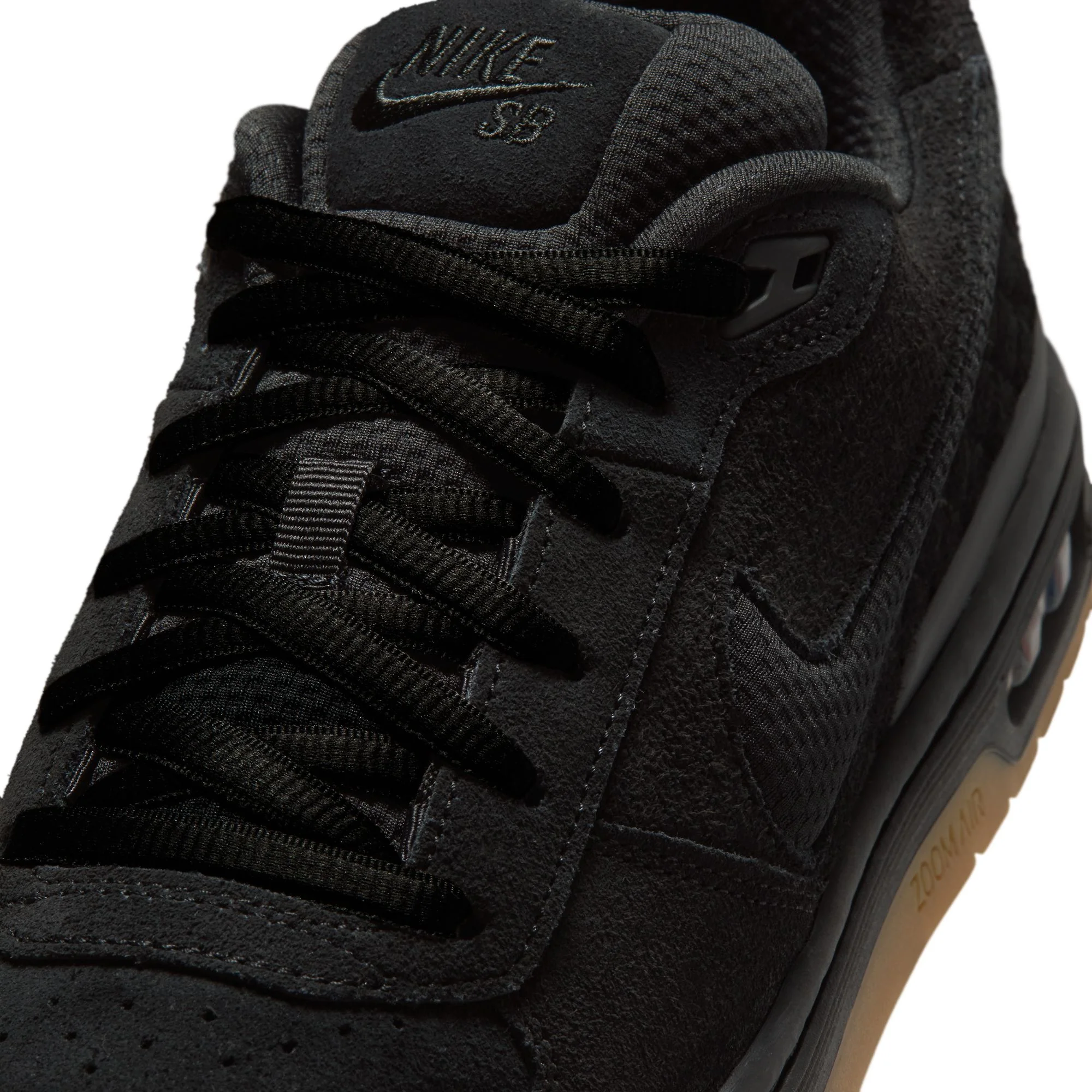 NIKE SB P-ROD 1 ZOOM AIR LOW BLACK / BLACK-BLACK-GUM LIGHT BROWN - Image 8