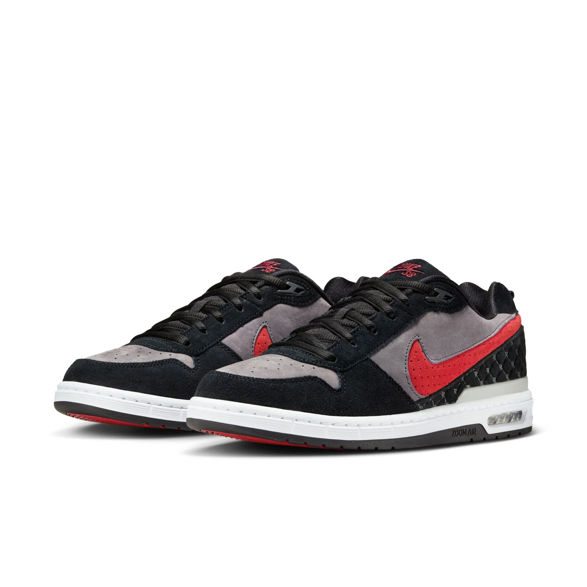 NIKE SB P-ROD 1 ZOOM AIR LOW BLACK / VARSITY RED-FLINT GREY-BLACK - Image 3