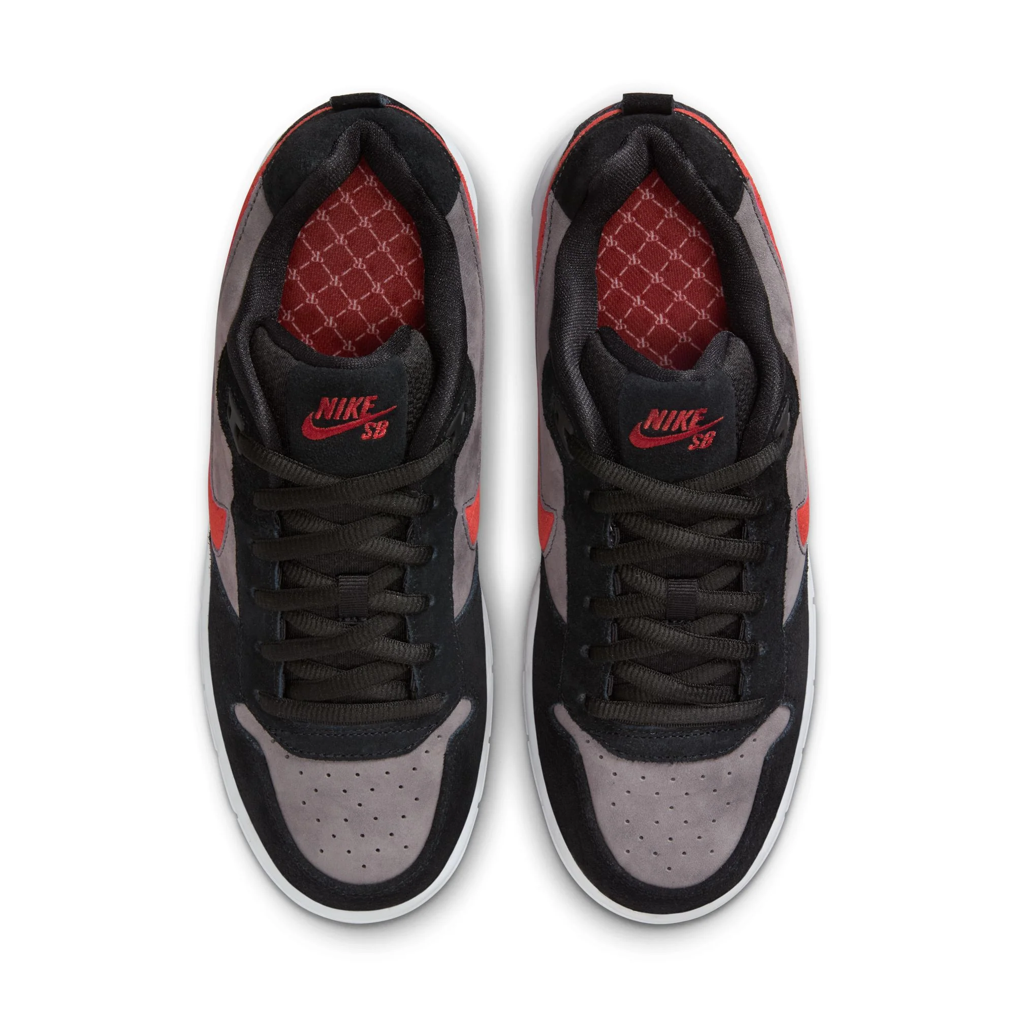 NIKE SB P-ROD 1 ZOOM AIR LOW BLACK / VARSITY RED-FLINT GREY-BLACK - Image 4