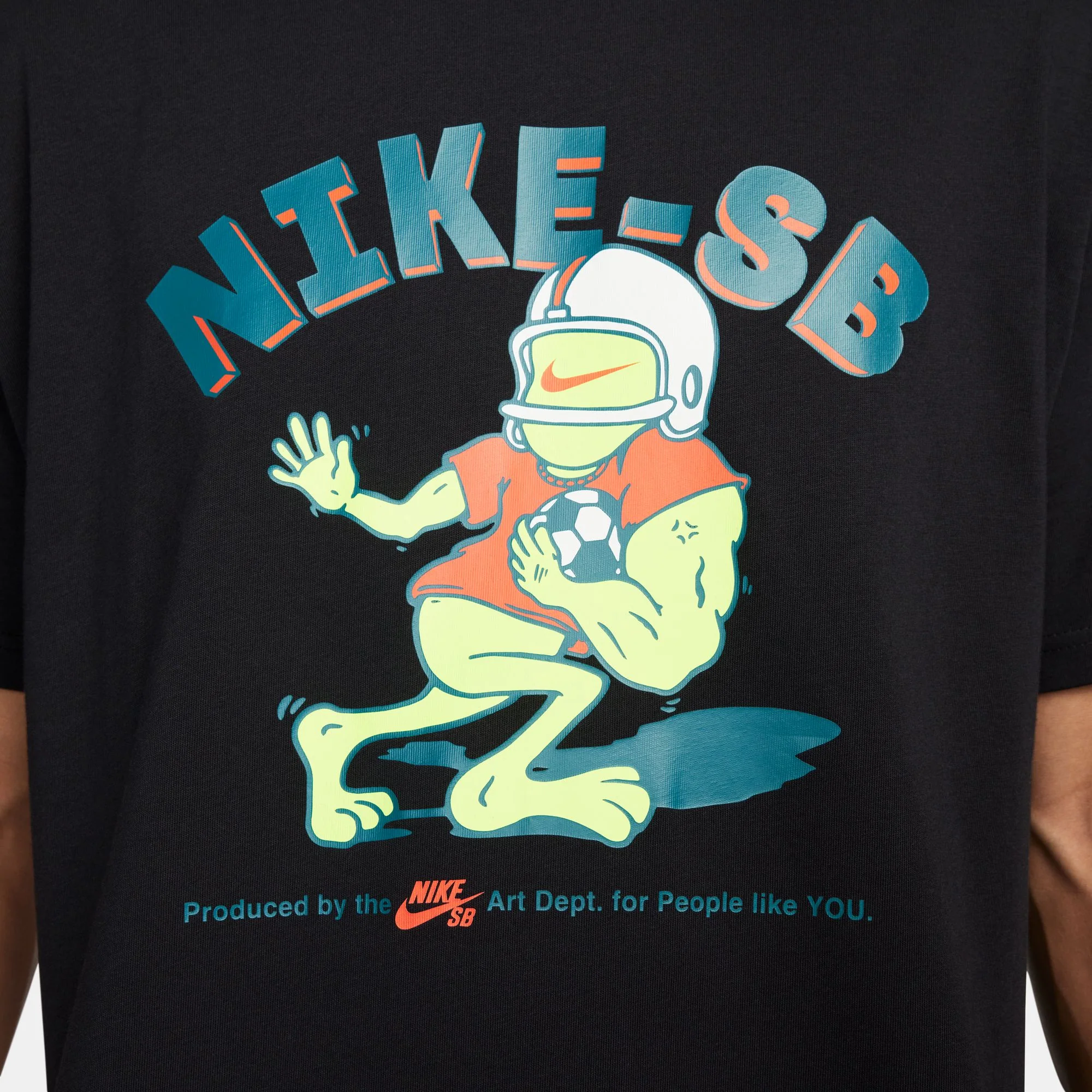 NIKE SB 'SPORTS GUY' SKATE TEE BLACK - Image 2