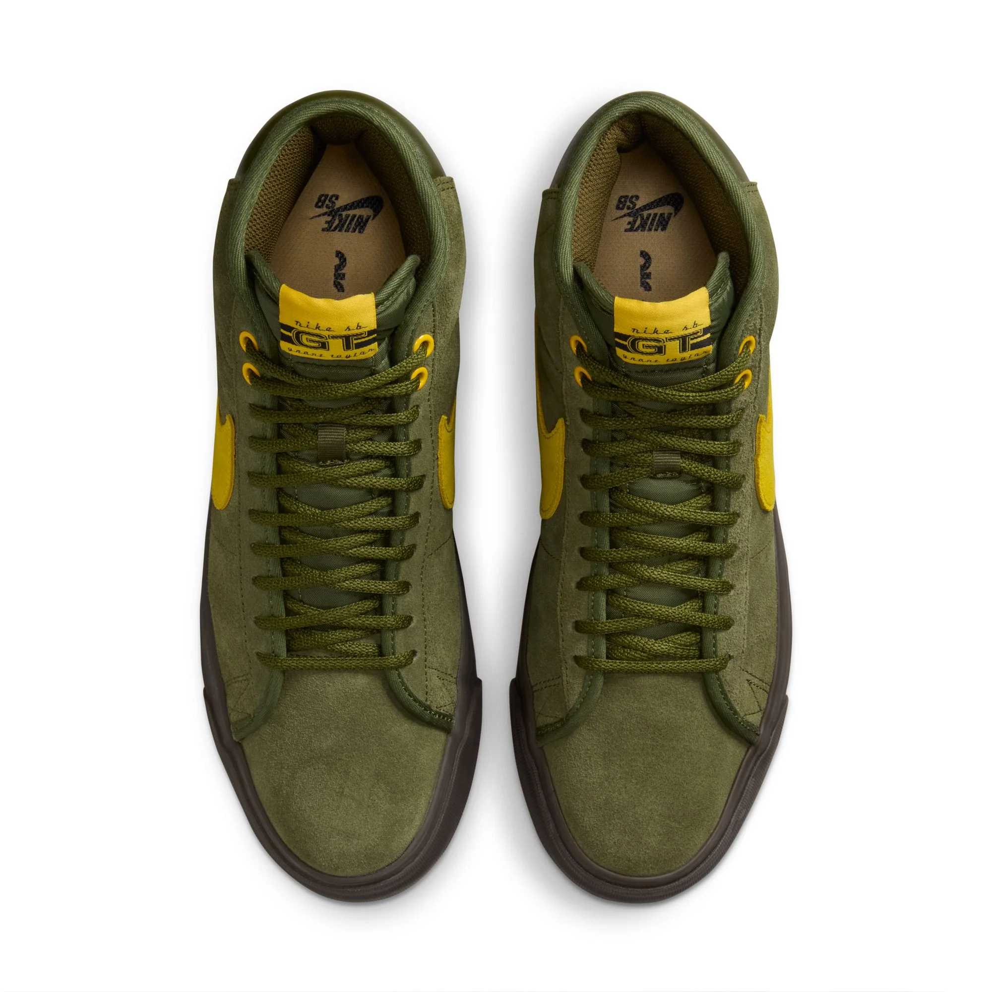 NIKE SB X ANTIHERO BLAZER GT MID ROUGH GREEN / AMARILLO-ROUGH GREEN - Image 5