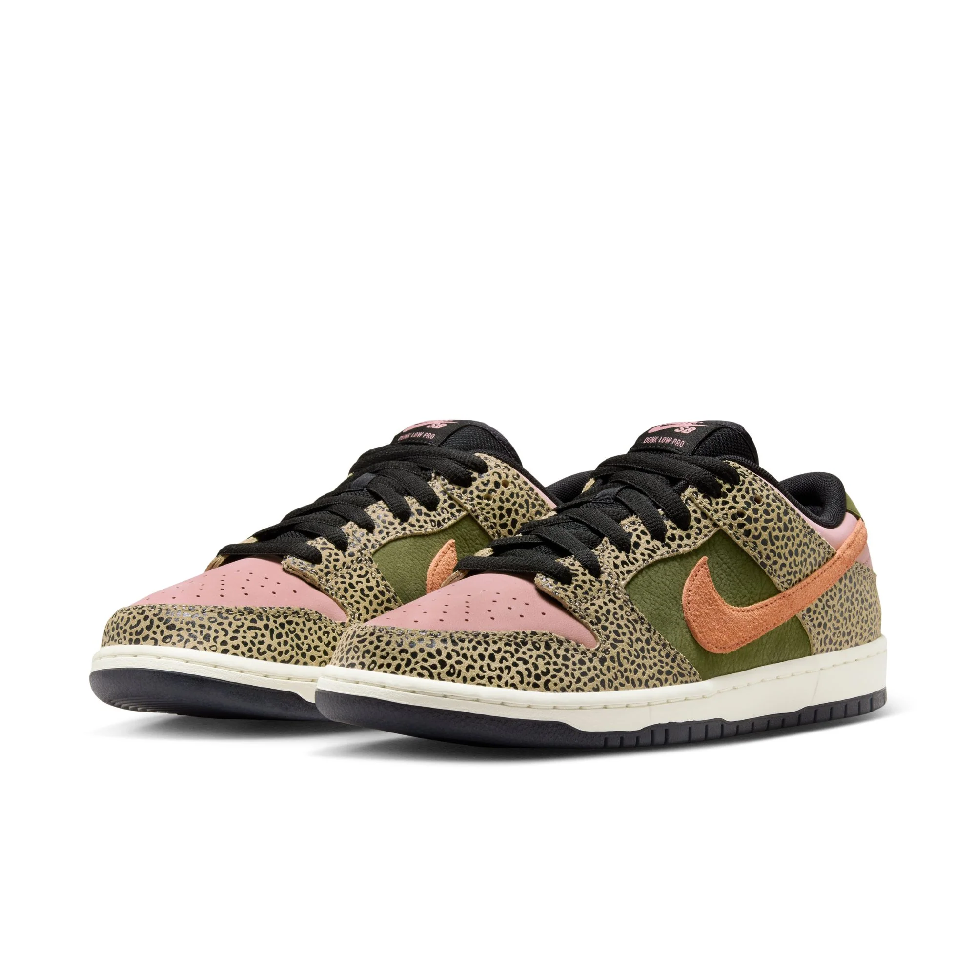 NIKE SB X ARTS-REC DUNK LOW PRO KHAKI/AMBER BROWN-ROUGH GREEN-RUST PINK-BLACK-SAIL - Image 2