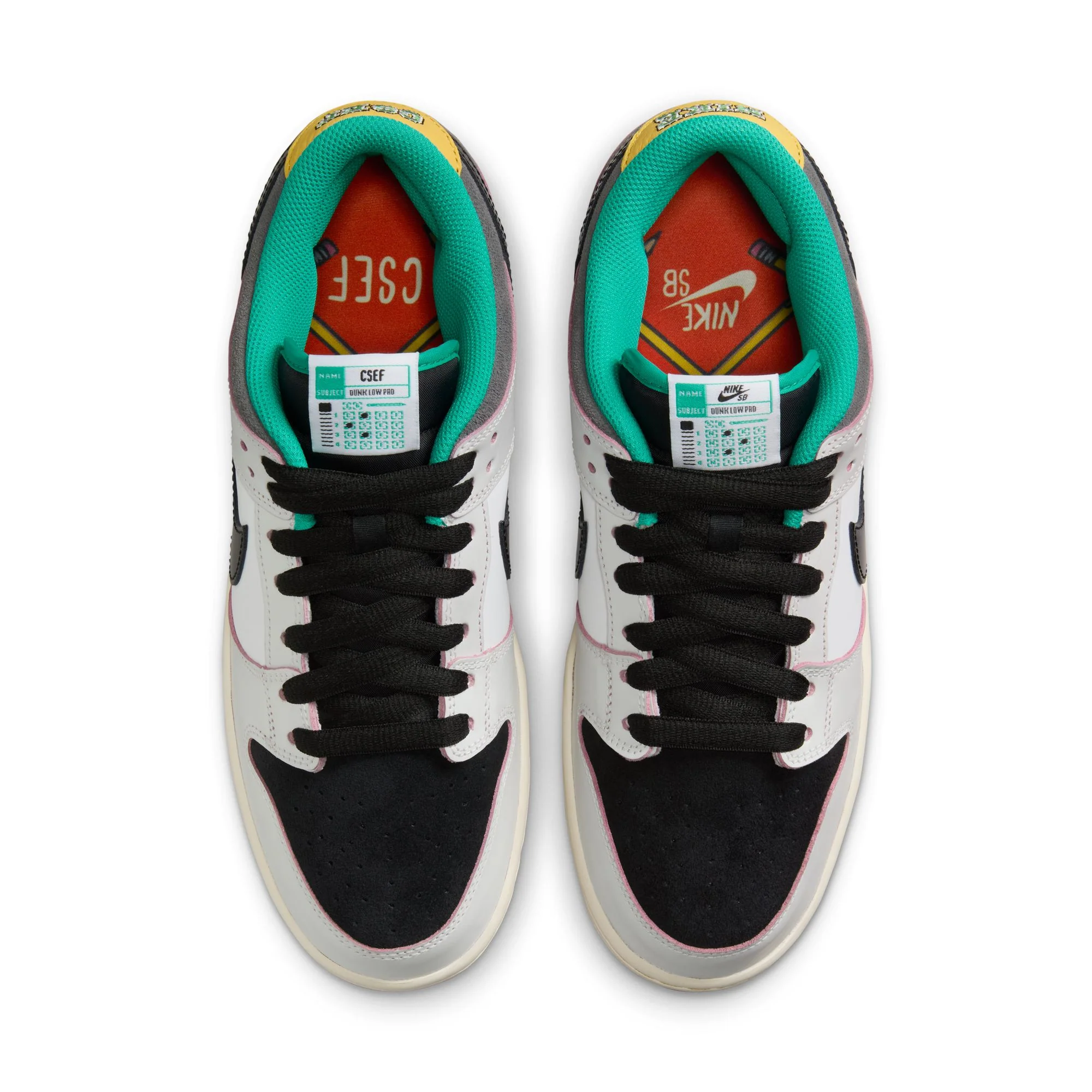 NIKE SB X CSEF DUNK LOW SUMMIT WHITE / BLACK-WHITE-IRON GREY - Image 6