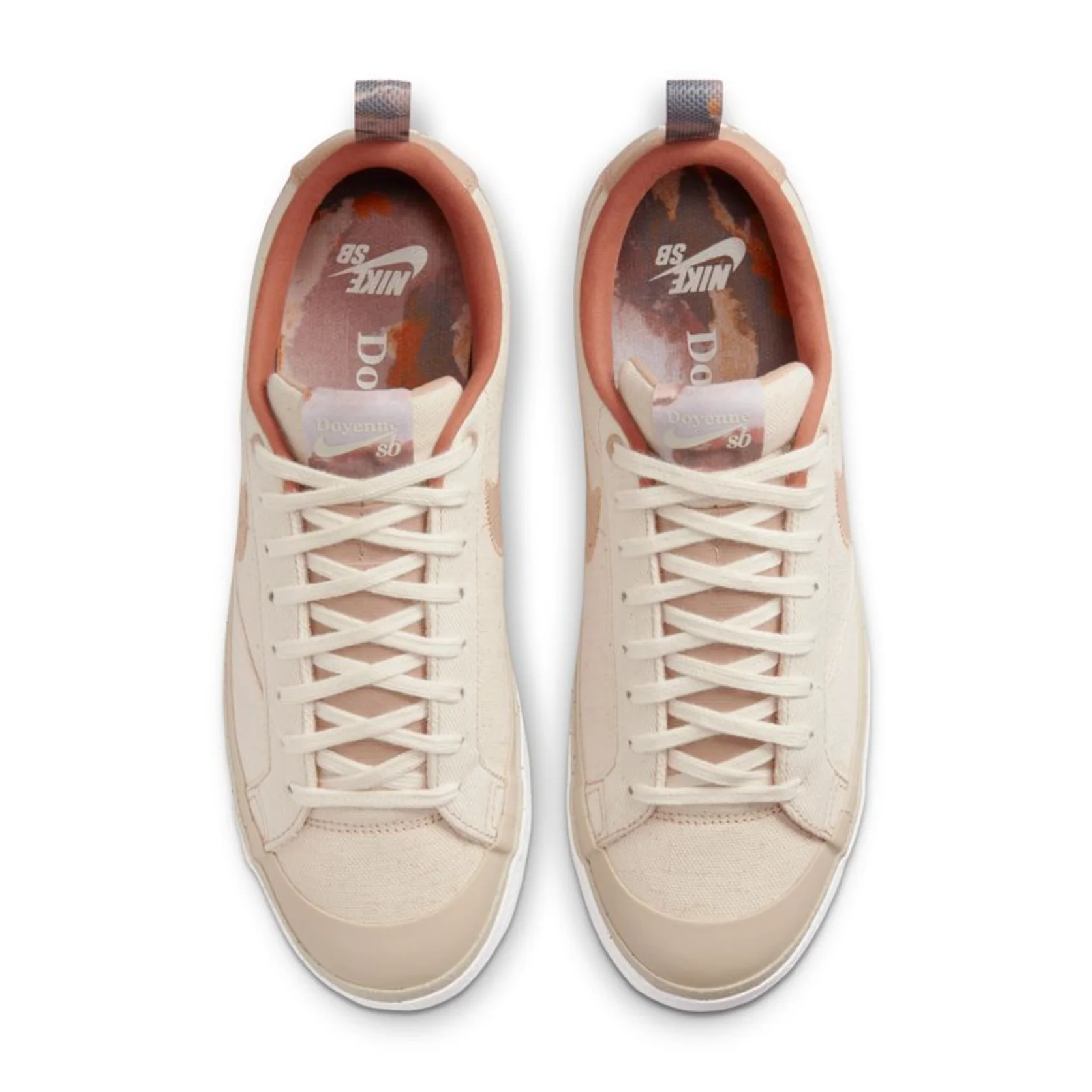 NIKE SB x DOYENNE BLAZER LOW QS COCONUT MILK / RATTAN-LIMESTONE - Image 5