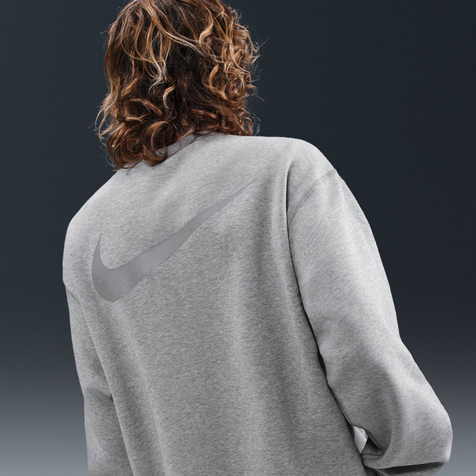 NIKE SB X KOSTON FLEECE CREWNECK GREY HEATHER - Image 3