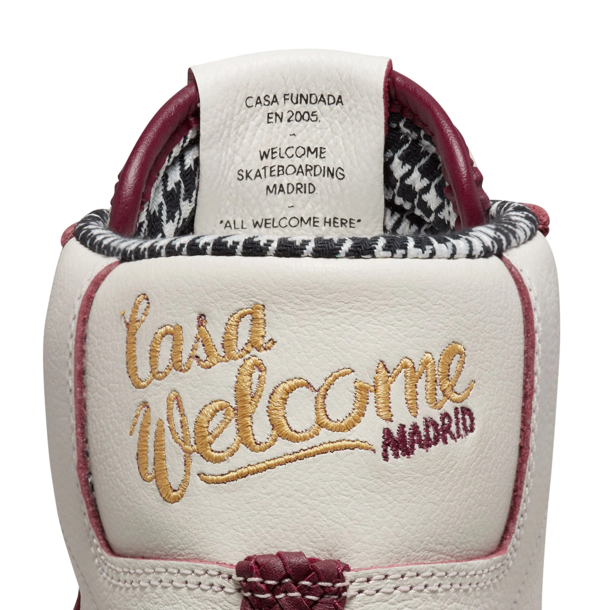 NIKE SB x WELCOME MADRID BLAZER MID SAIL/DARK BEETROOT-WHITE - Image 5