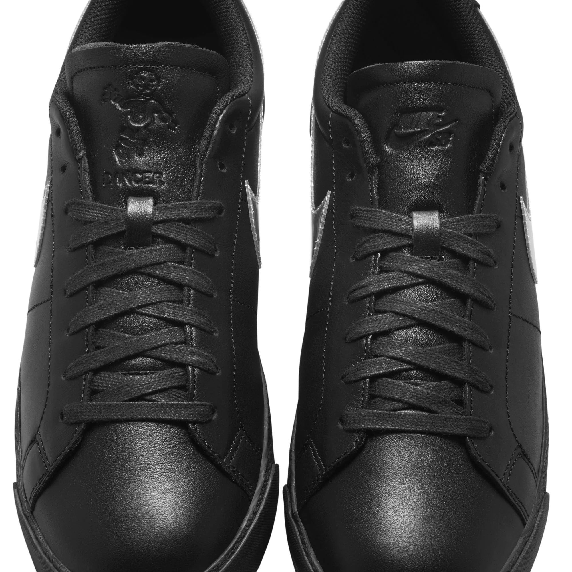 NIKE SB ZOOM BLAZER LOW X DANCER BLACK/METALLIC SILVER-BLACK - Image 7