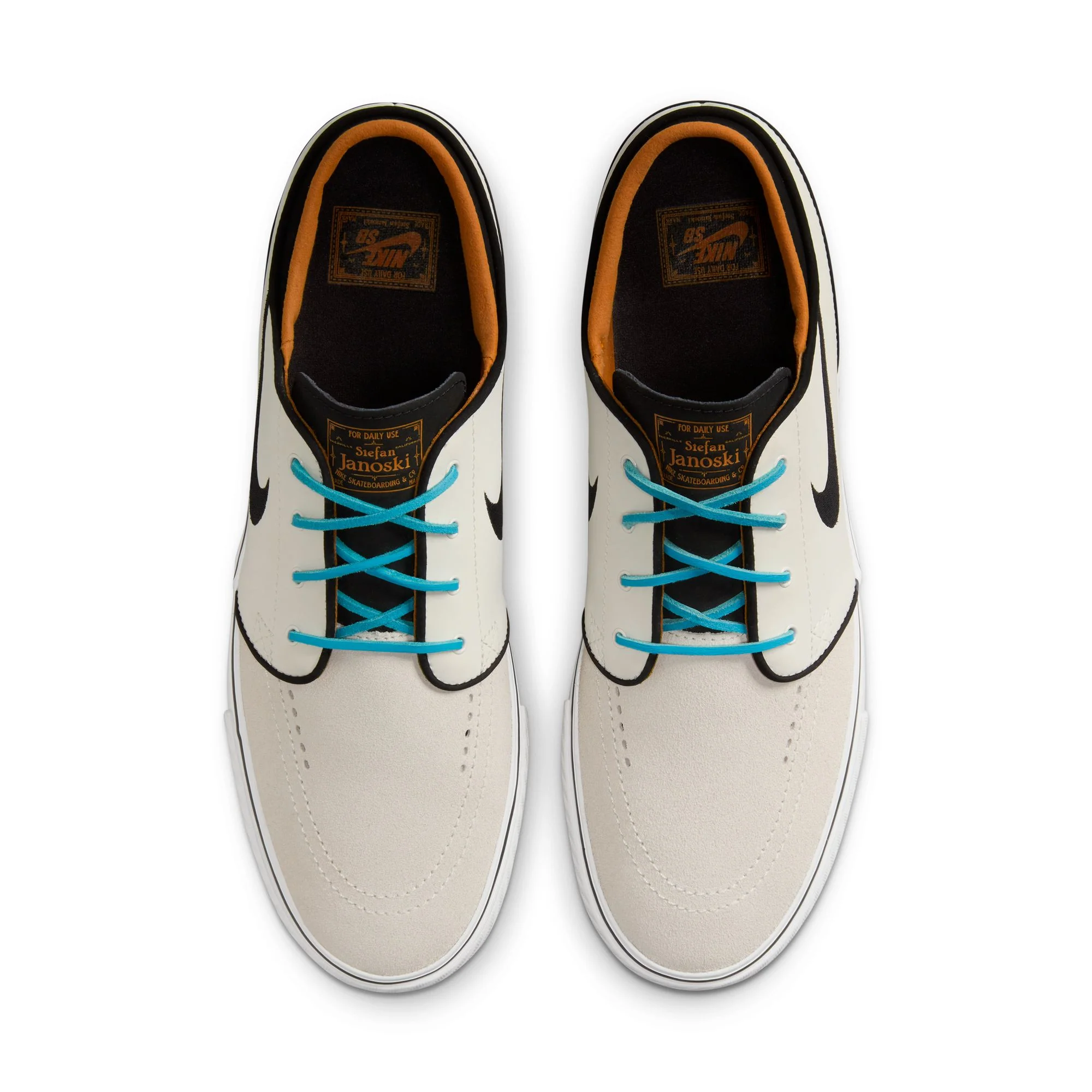 NIKE SB ZOOM JANOSKI OG+ ELECTRIC PHANTOM/CHLORINE BLUE-BLACK - Image 5