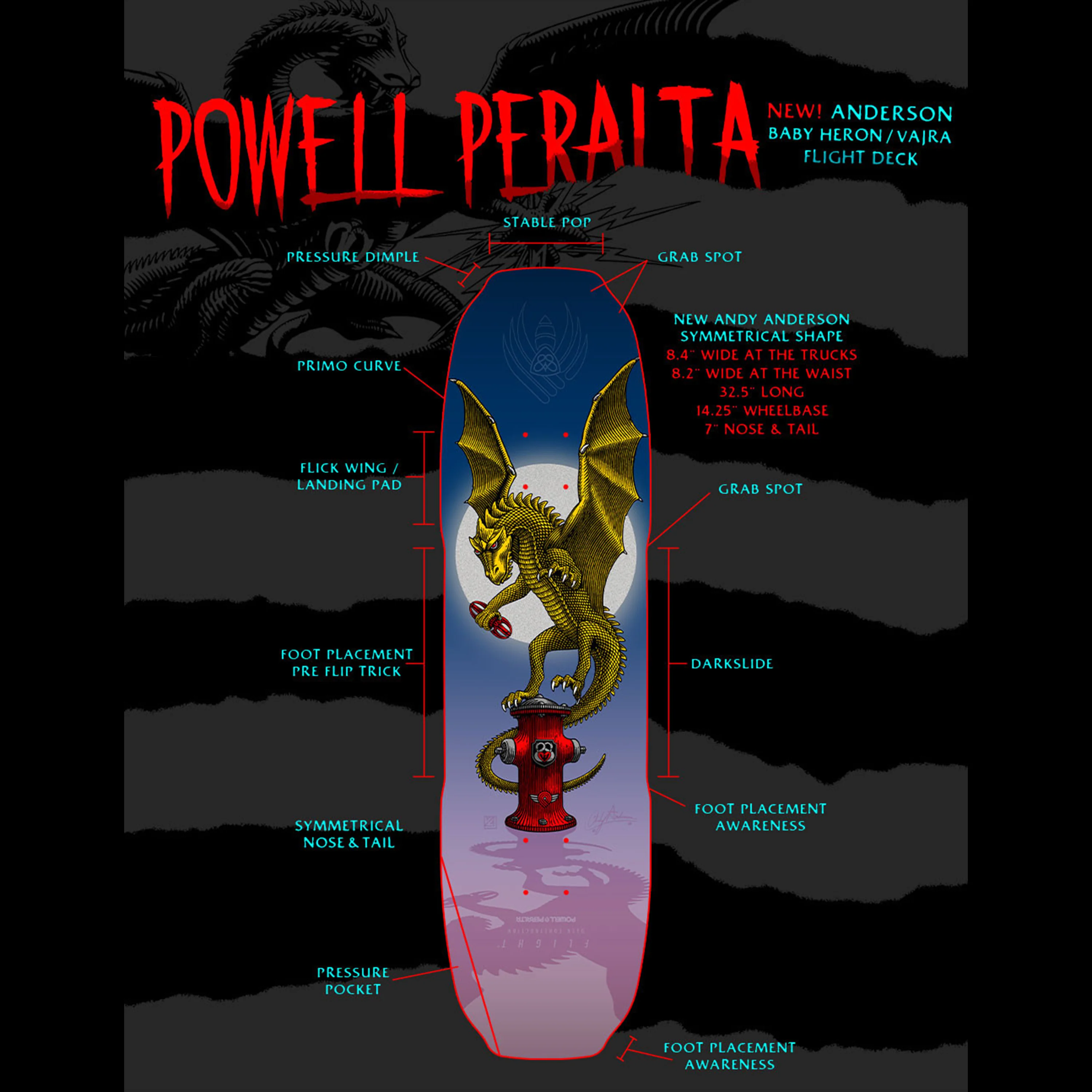 POWELL PERALTA FLIGHT ANDY ANDERSON BABY HERON - Image 2