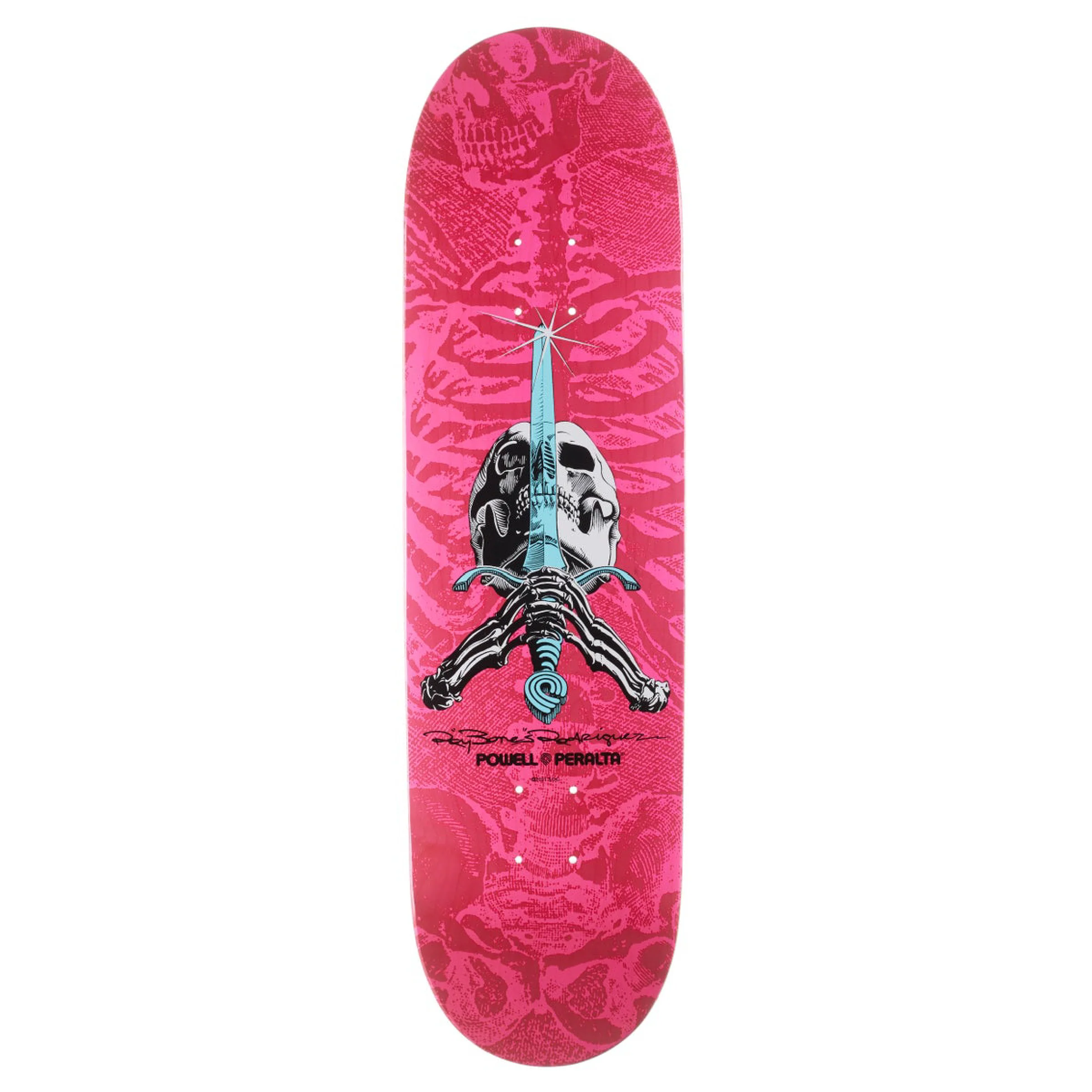 POWELL PERALTA SKULL AND SWORD PINK RED
