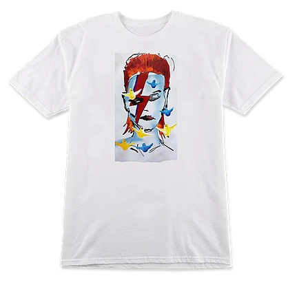 PRIME JASON LEE X GONZ BOWIE T-SHIRT - WHITE